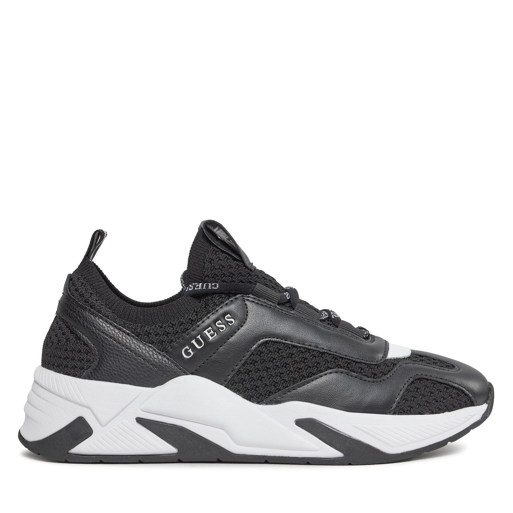 Guess Sneakersy Geniver2 FLPGE2 FAB12 Czarny