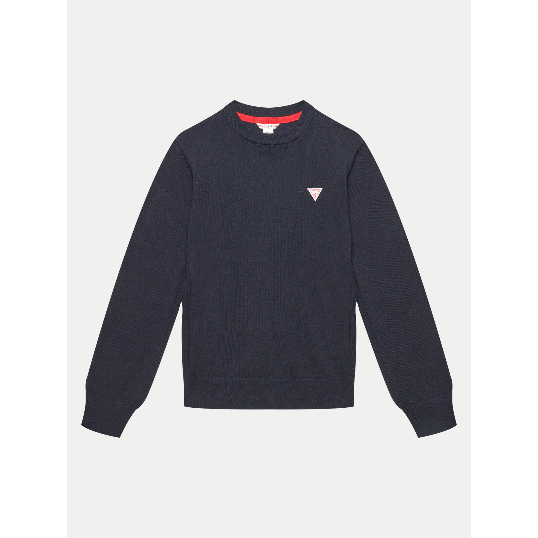 Guess Sweter L0YR03 Z2VV0 Granatowy Regular Fit