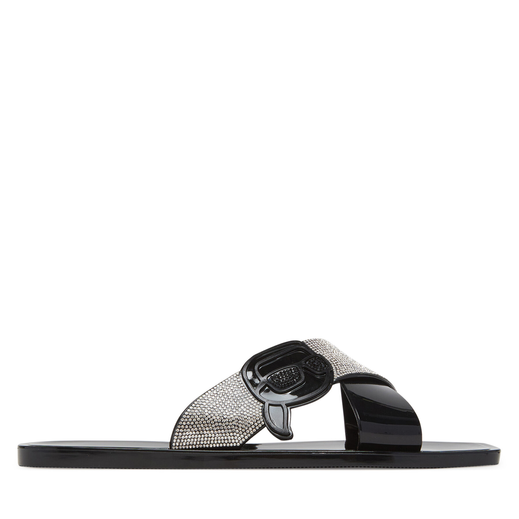 KARL LAGERFELD Klapki Jelly KL80004S Czarny