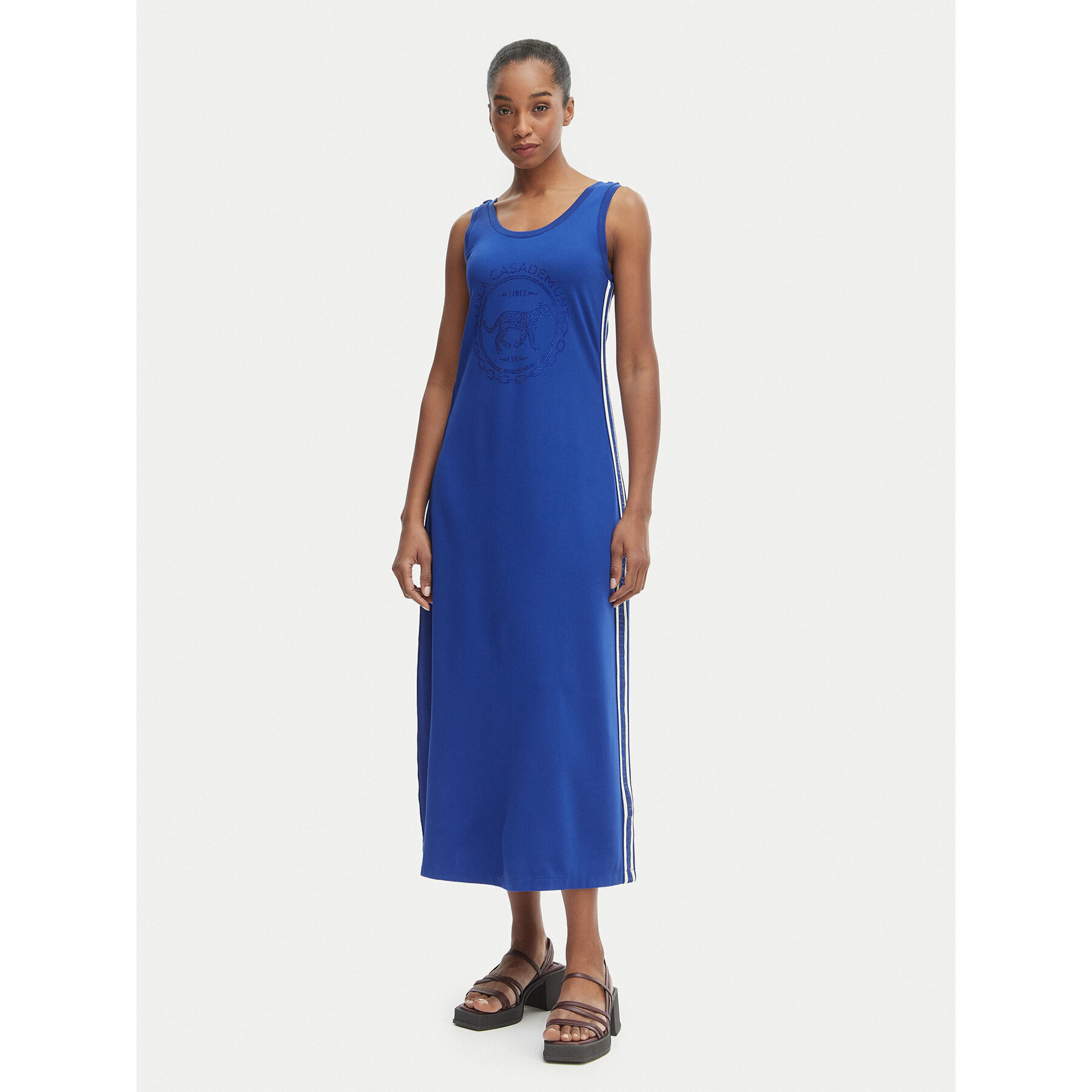 LOLA CASADEMUNT Sukienka codzienna LS2616148 Niebieski Regular Fit