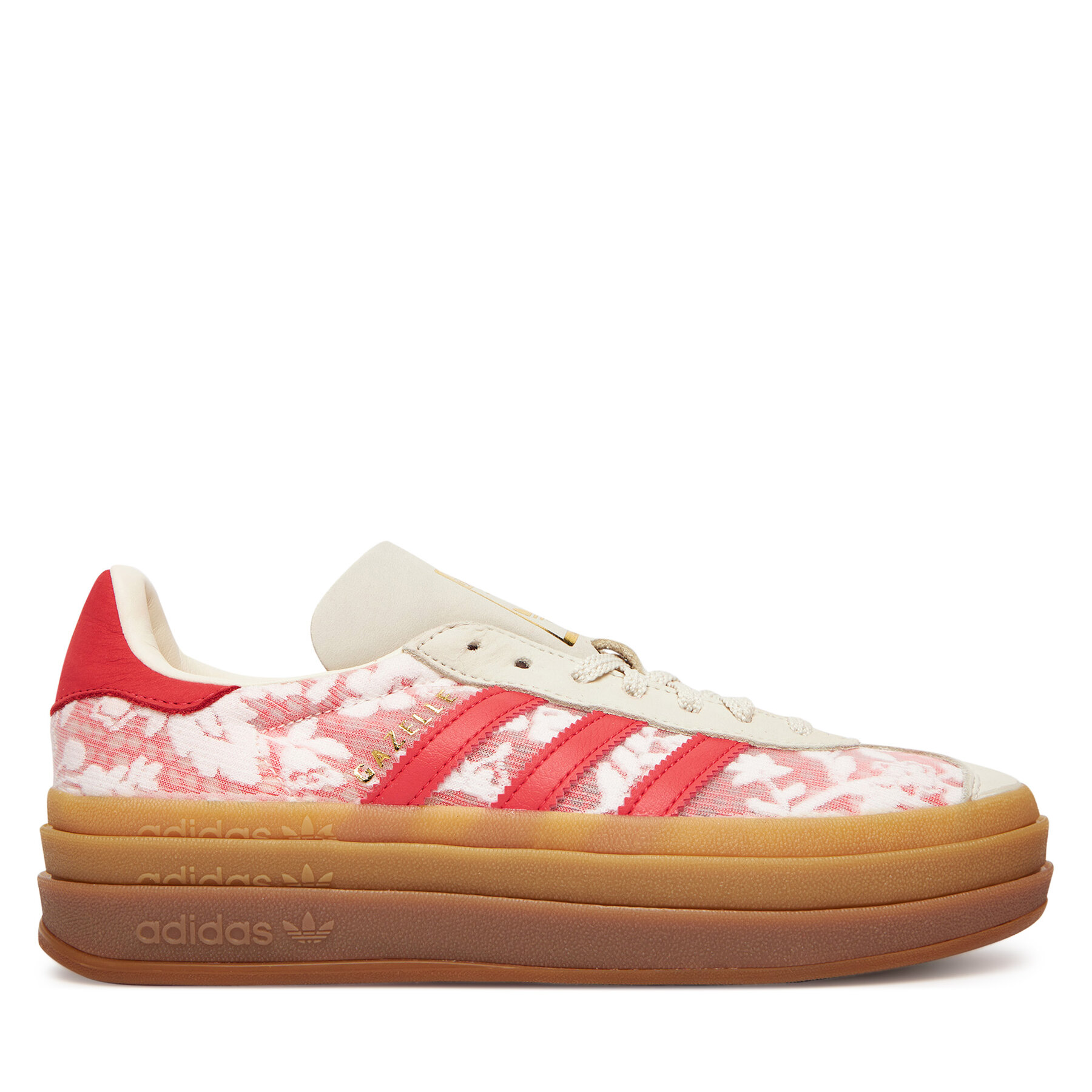 adidas Sneakersy Gazelle Bold X Liberty London JR8885 Écru