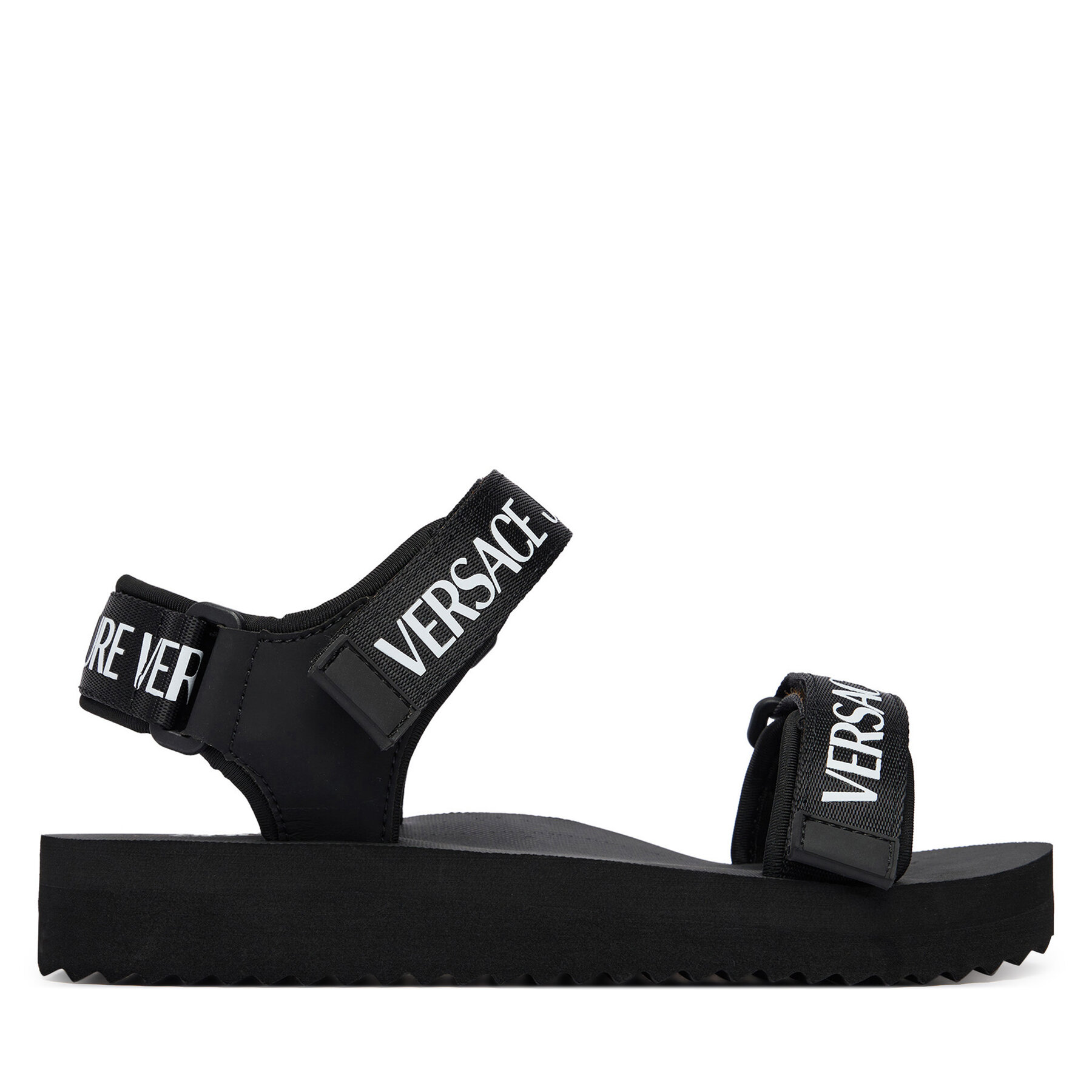Versace Jeans Couture Sandały 80VA3SX4 ZS630 Czarny