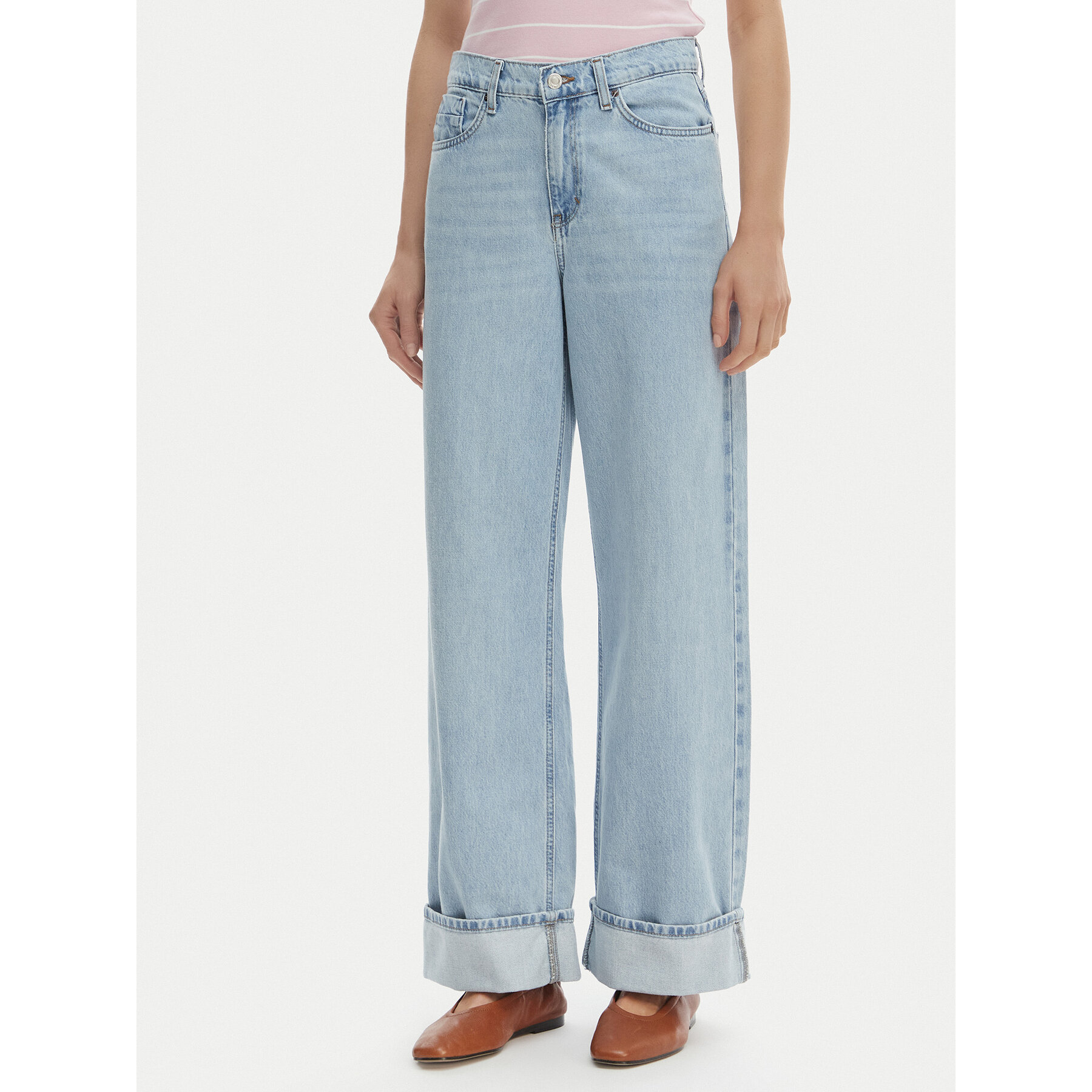 ONLY Jeansy Hope 15343018 Niebieski Wide Leg