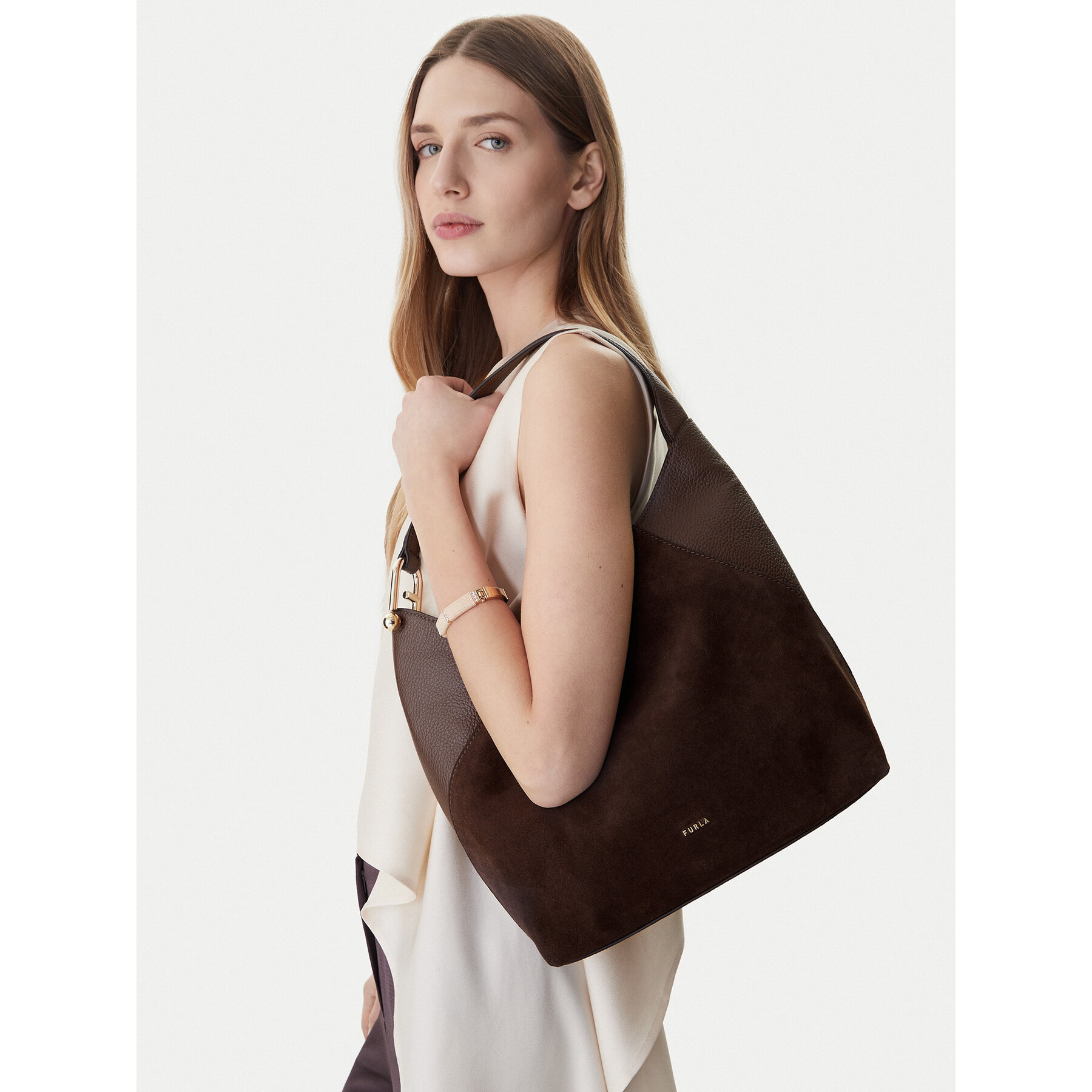 Furla Torebka Lara M WB01900 BX1895 BG 4286S Brązowy