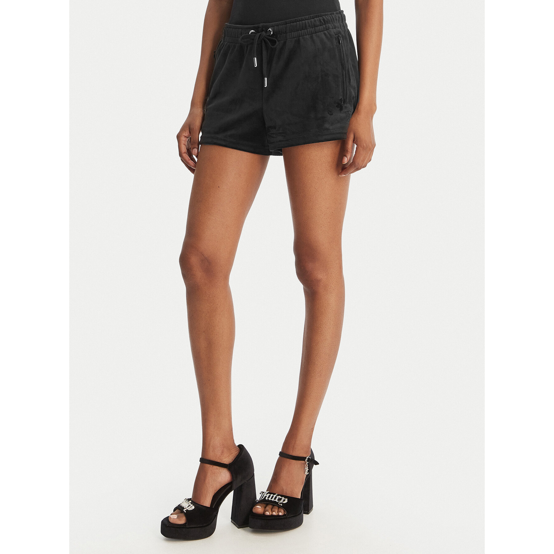 Juicy Couture Szorty sportowe Tamia JCWHS126305 Czarny Regular Fit