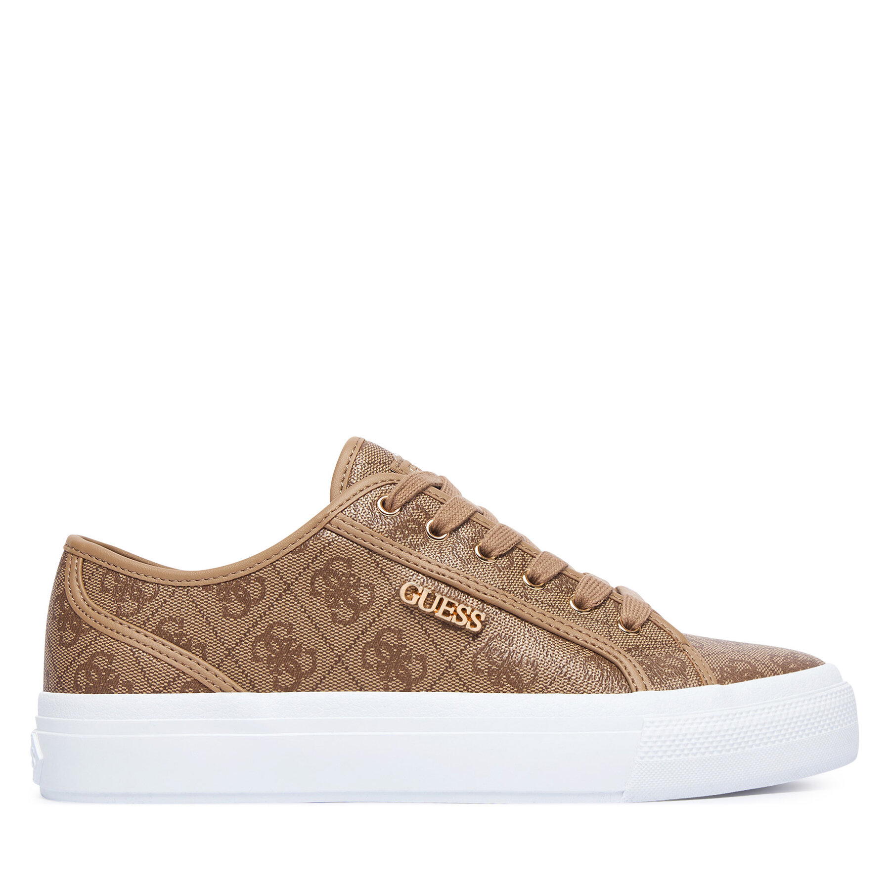 Guess Sneakersy FLTJ10 FAL12 Brązowy jasny