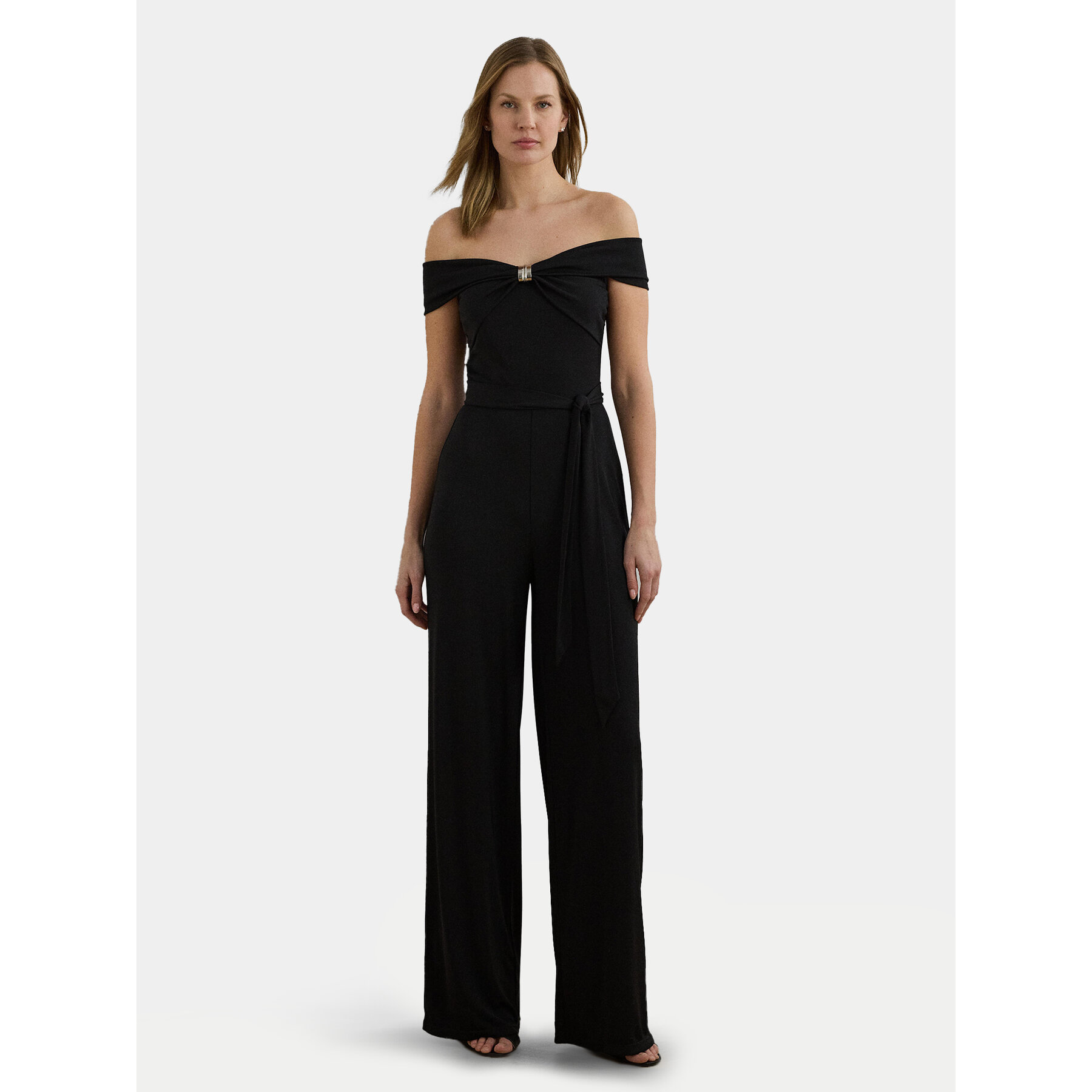 LAUREN RALPH LAUREN Kombinezon 200971129001 Czarny Wide Leg