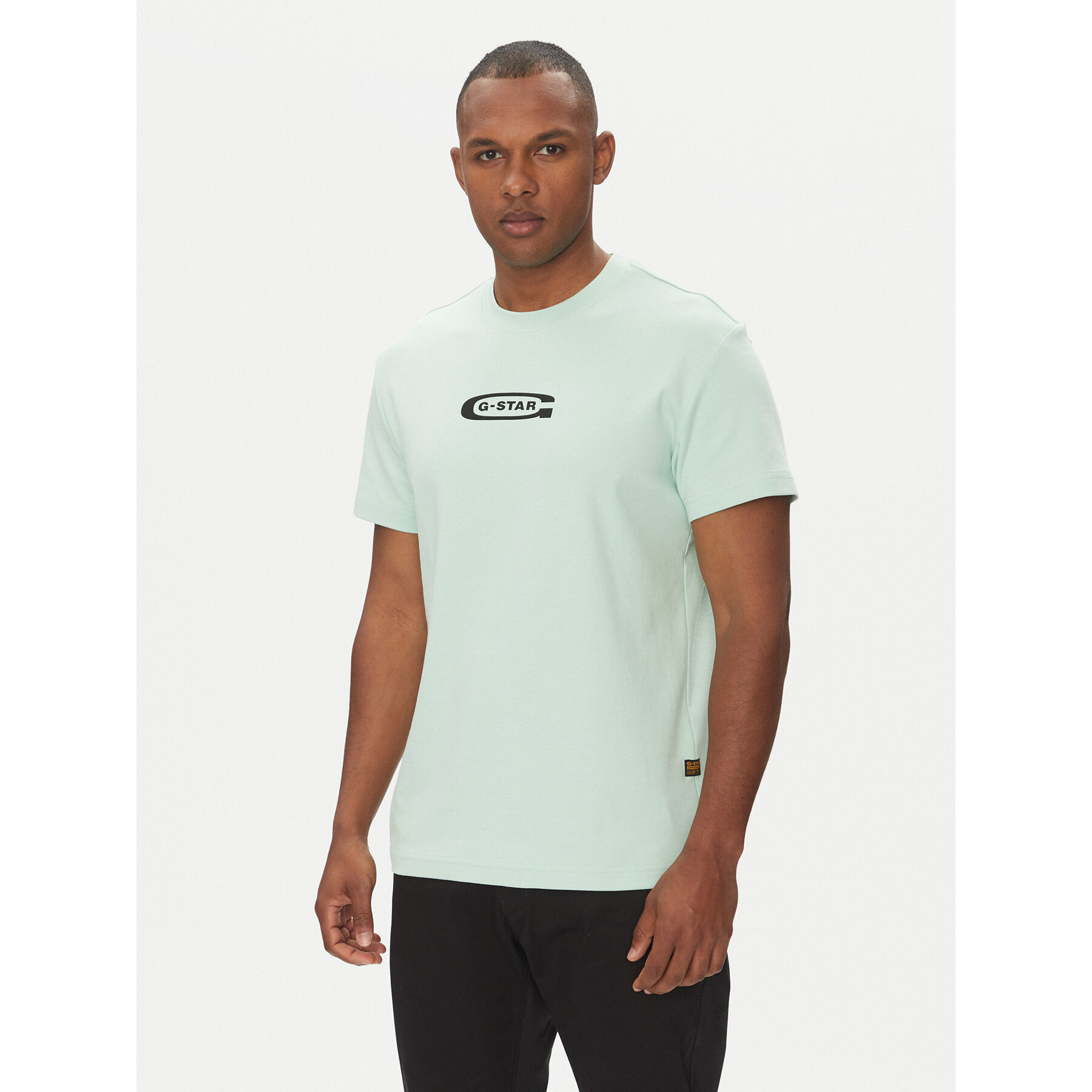 G-Star Raw T-Shirt Old Skool D25967-C812 Zielony Regular Fit