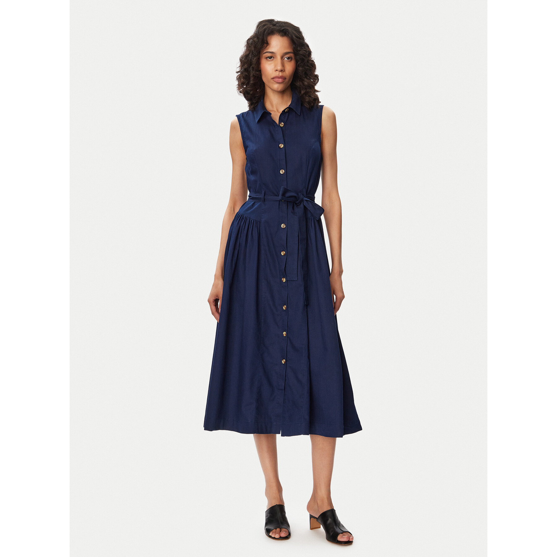 French Connection Sukienka koszulowa Zaves 719T2 Granatowy Regular Fit