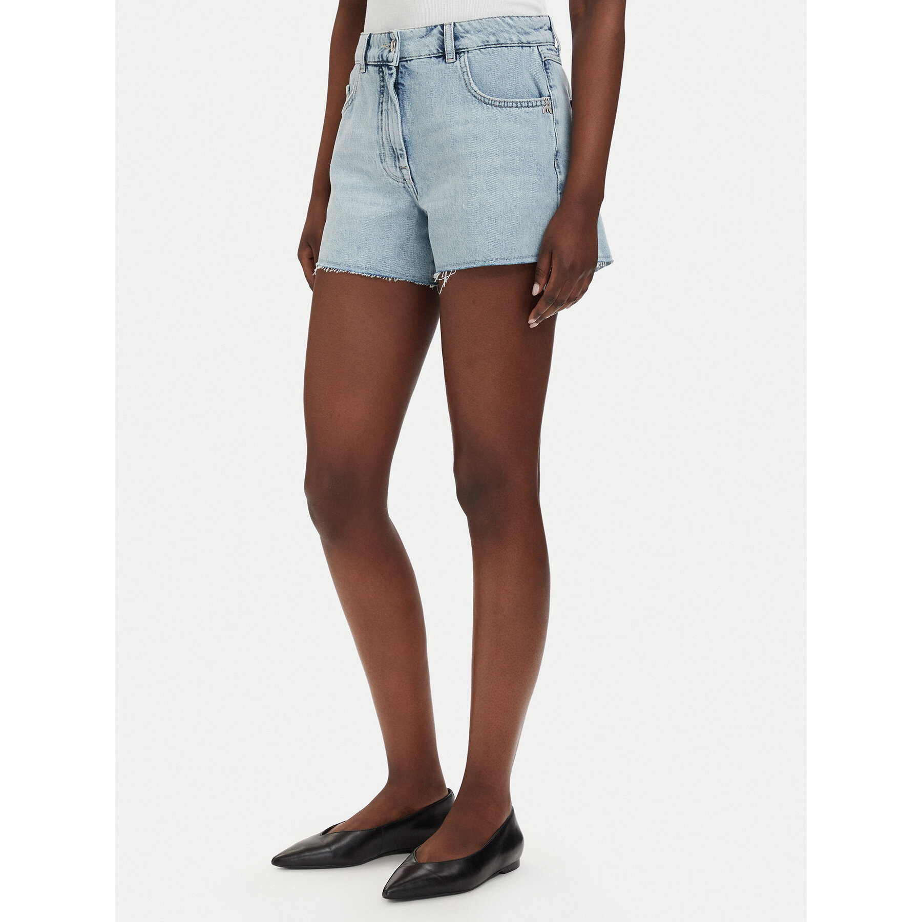 Patrizia Pepe Szorty jeansowe 2P1744/D070-CB21 Niebieski jasny Regular Fit