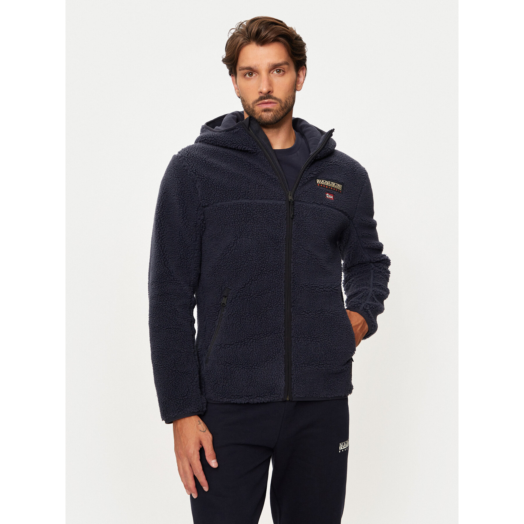Napapijri Polar T-Tynik NP0A4IA8 Granatowy Regular Fit