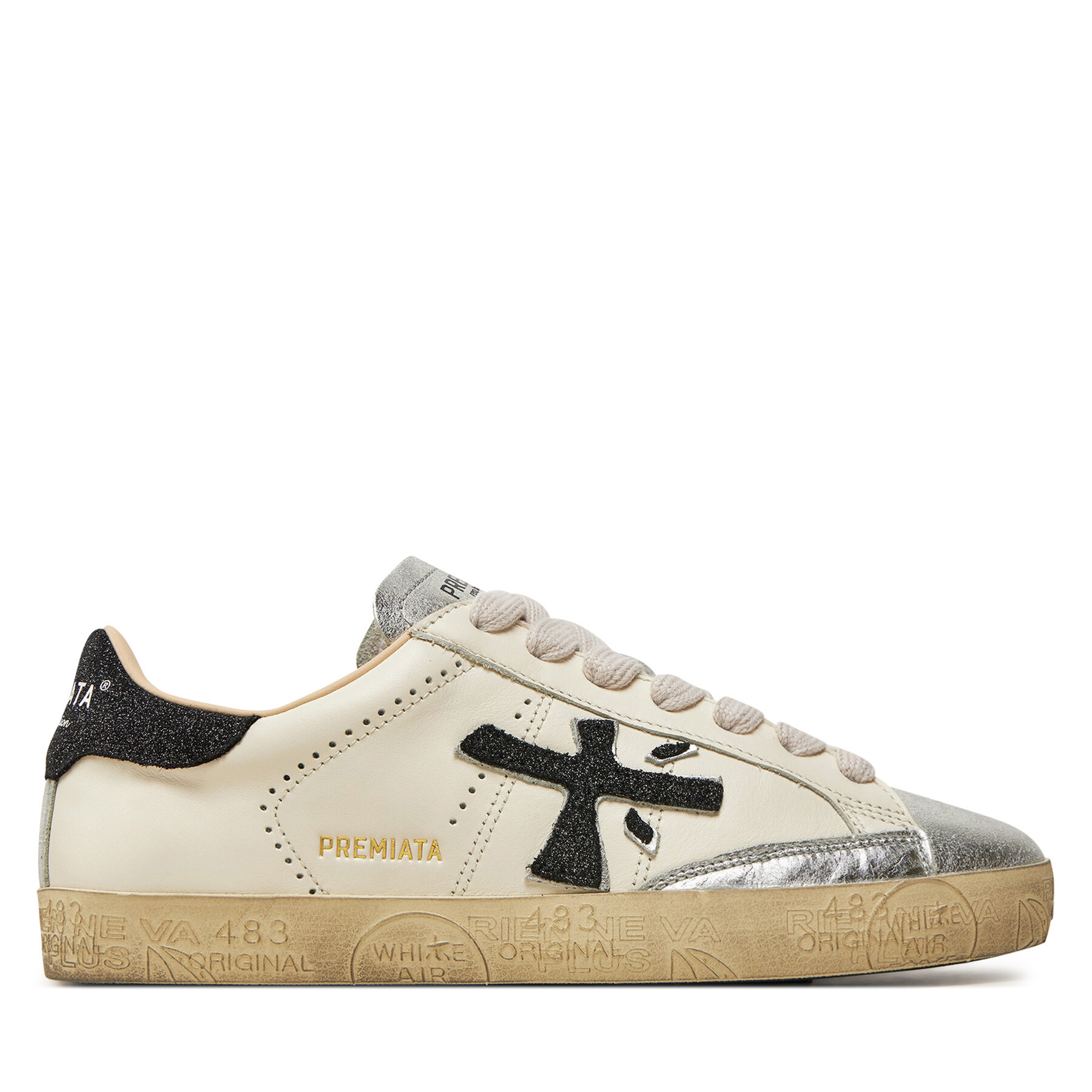 Premiata Sneakersy Stevend 6936 Écru