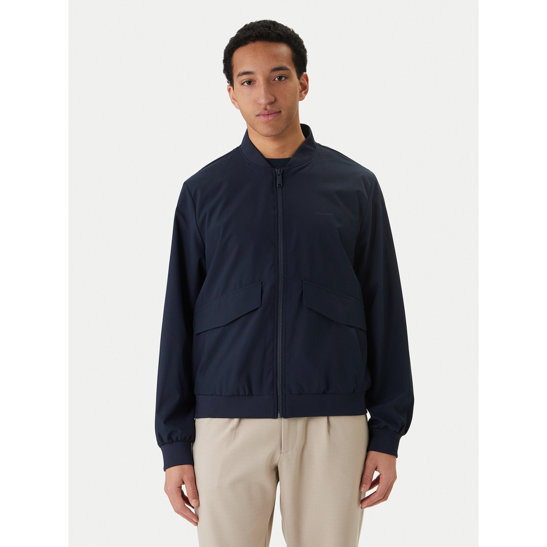 Calvin Klein Kurtka bomber LV04LF506G Granatowy Regular Fit