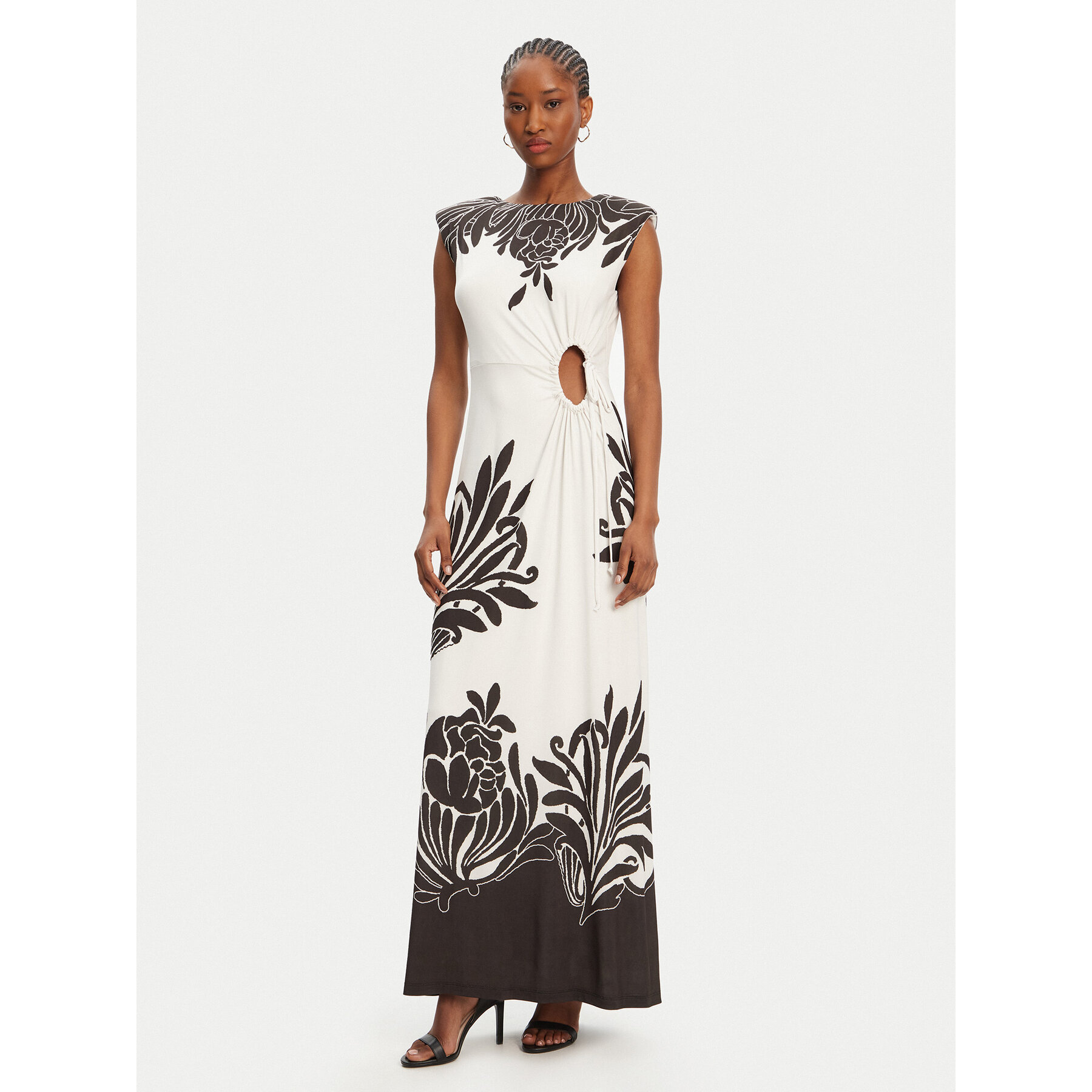 ACCESS FASHION Sukienka wieczorowa 53-3311-052 Biały Slim Fit