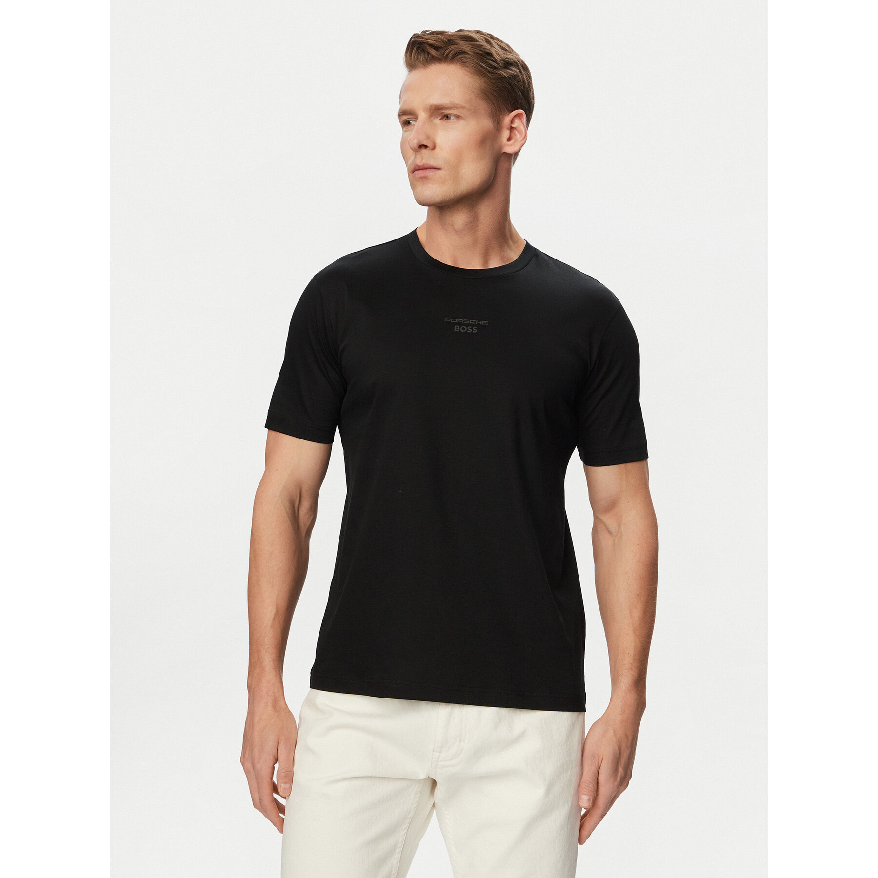 BOSS T-Shirt PS Spirit70 Car 50561856 Czarny Regular Fit