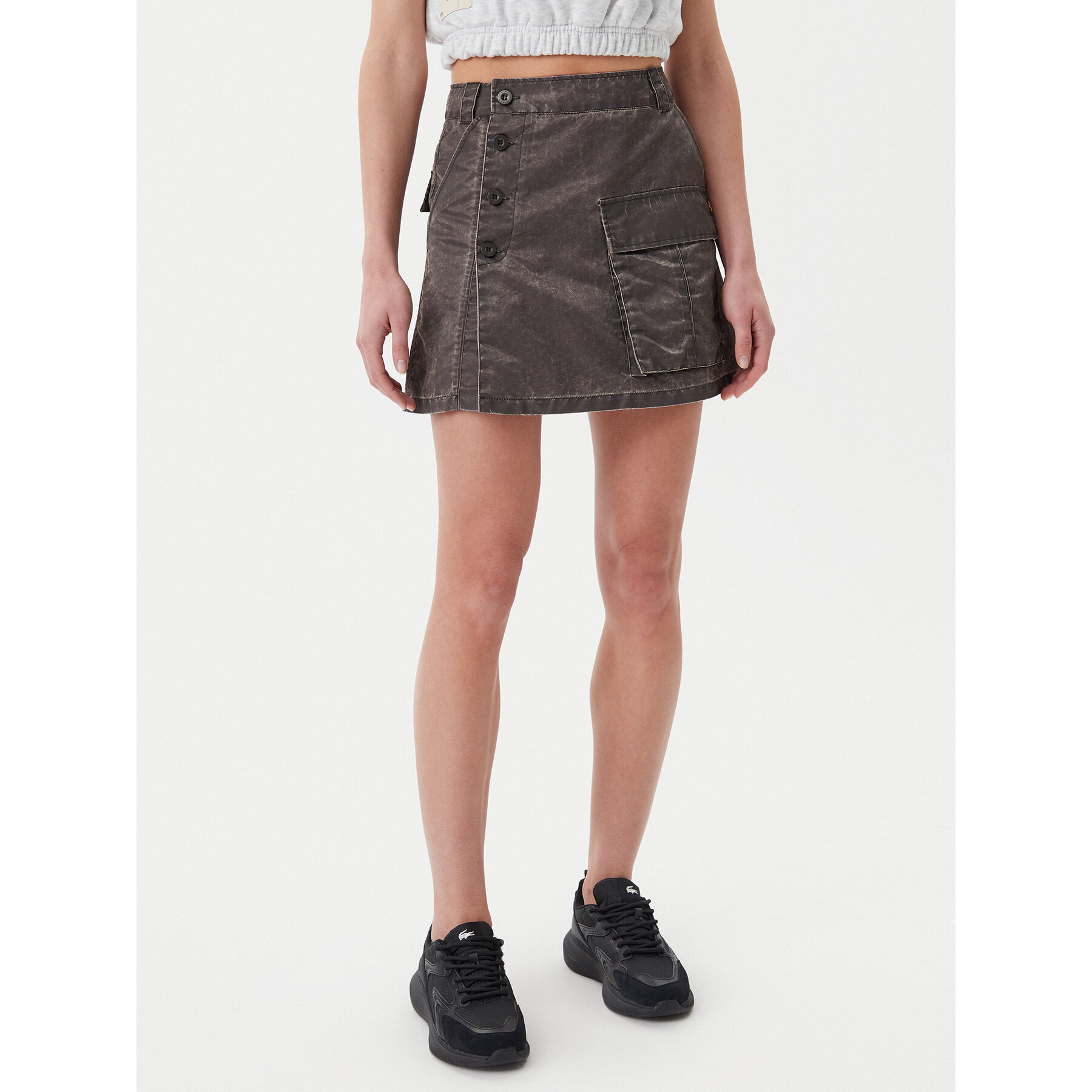 Alpha Industries Spódnica mini Vintage 156052 Szary Regular Fit