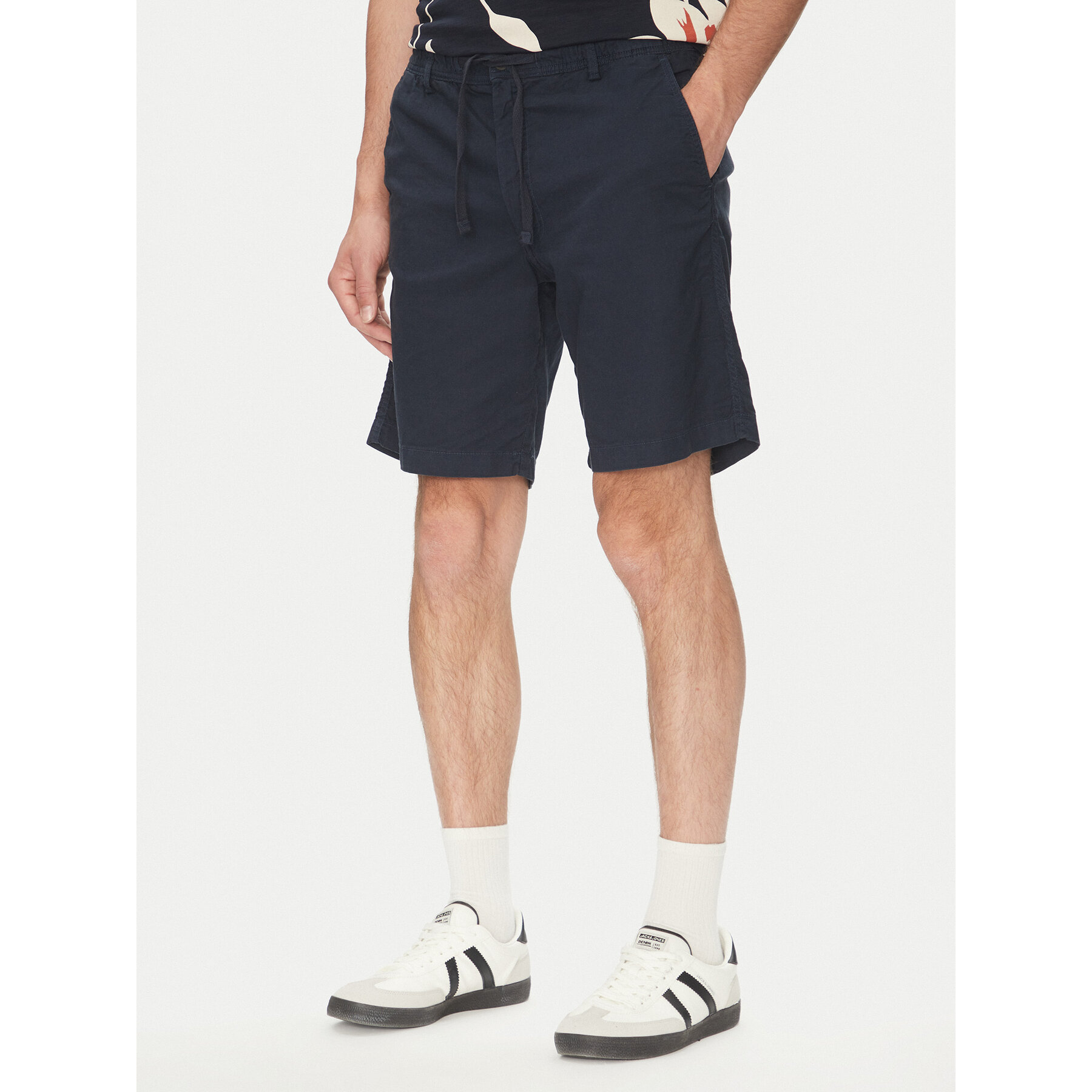 Jack & Jones Szorty materiałowe Jaiden 12274968 Granatowy Relaxed Fit