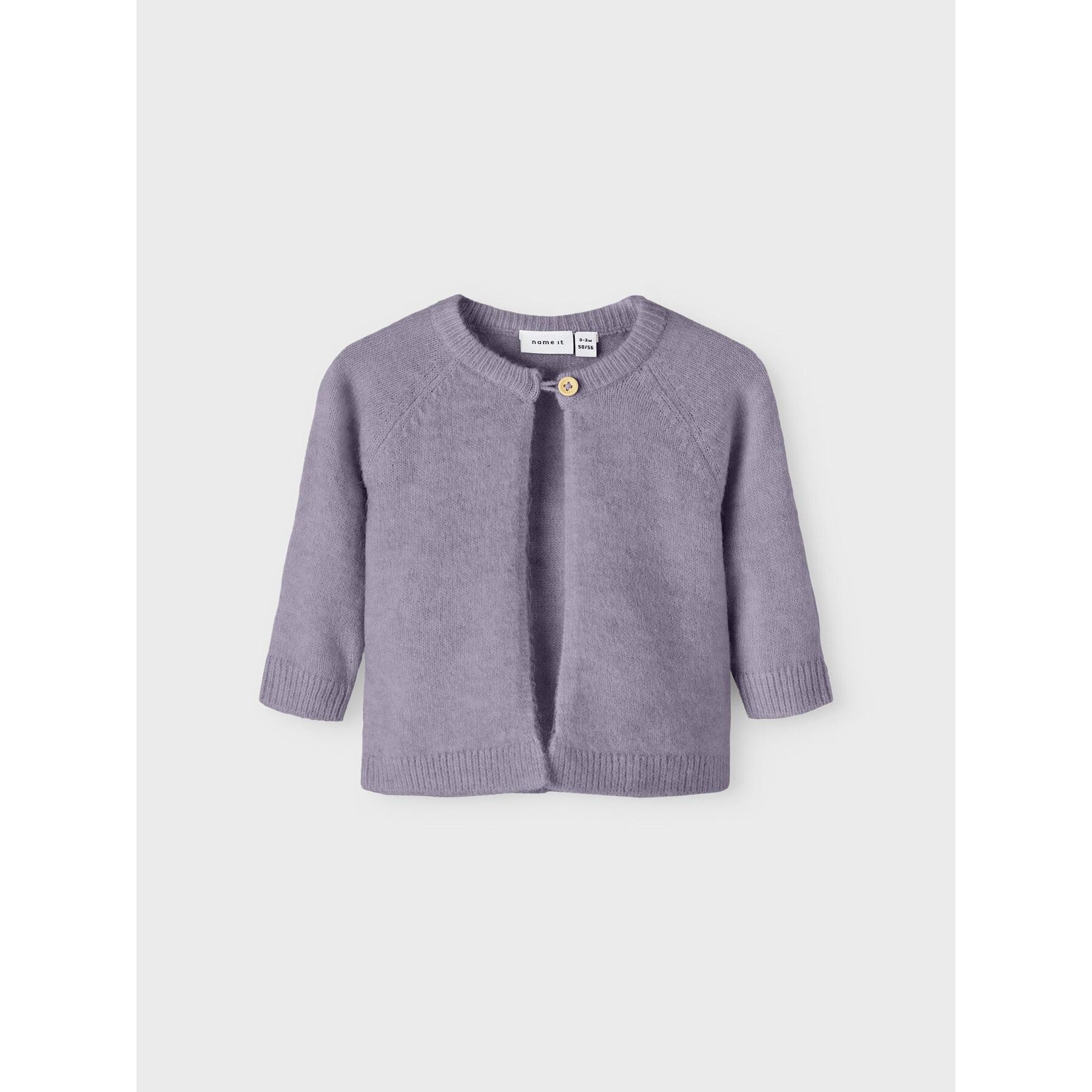 NAME IT Kardigan 13218679 Fioletowy Regular Fit