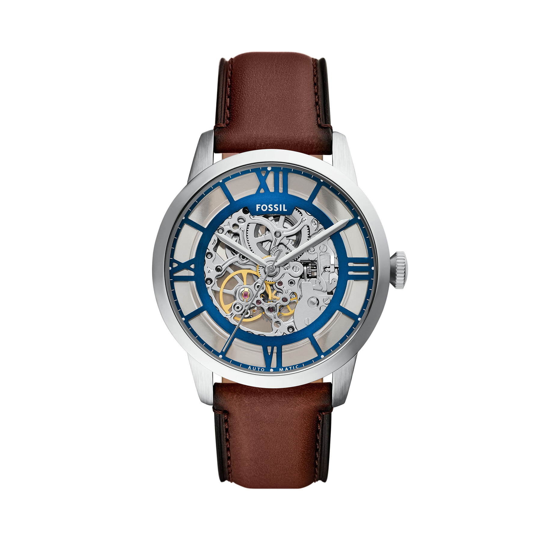 Fossil Zegarek Townsman ME3267 Brązowy