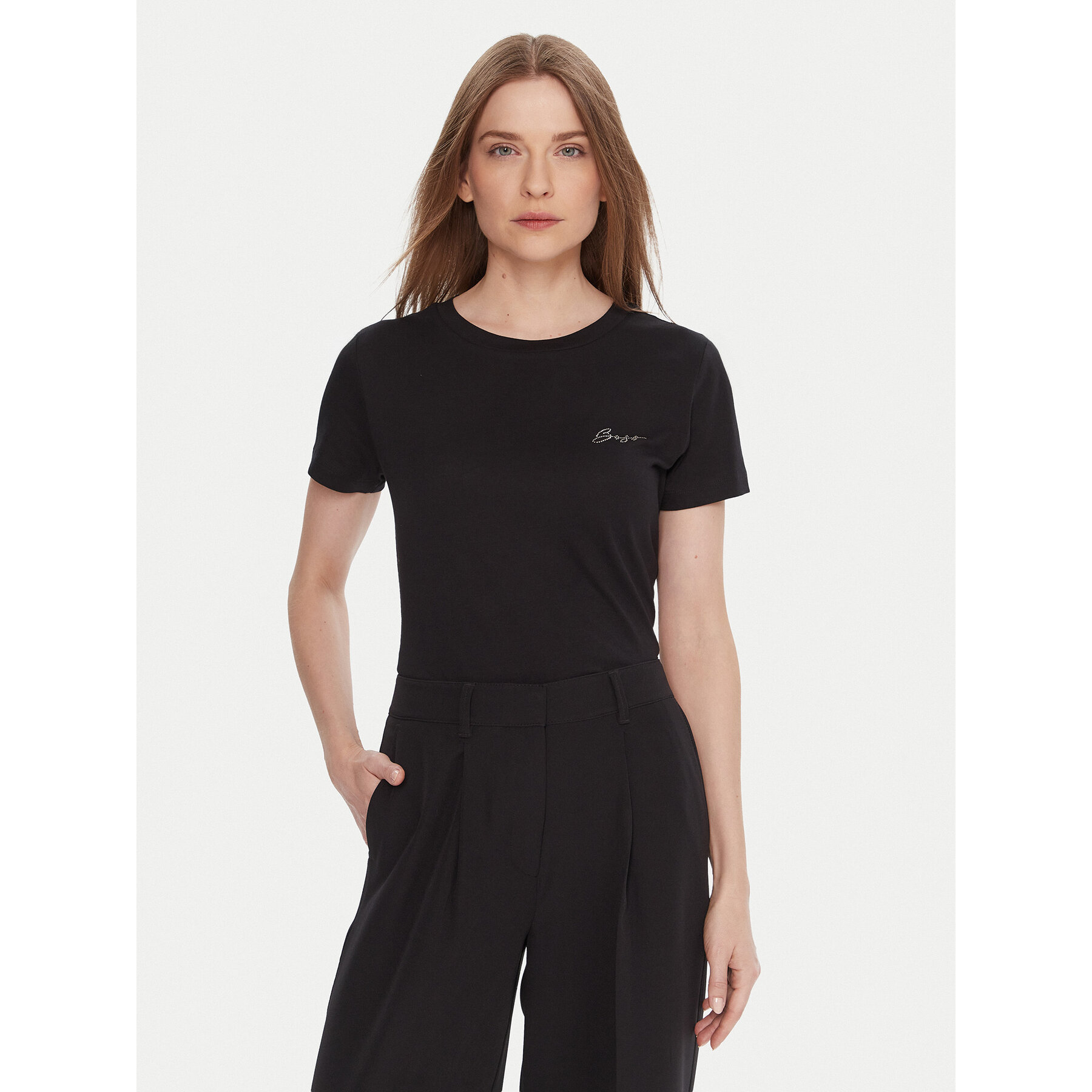 BOSS T-Shirt C_Esogo_4 50549184 Czarny Regular Fit
