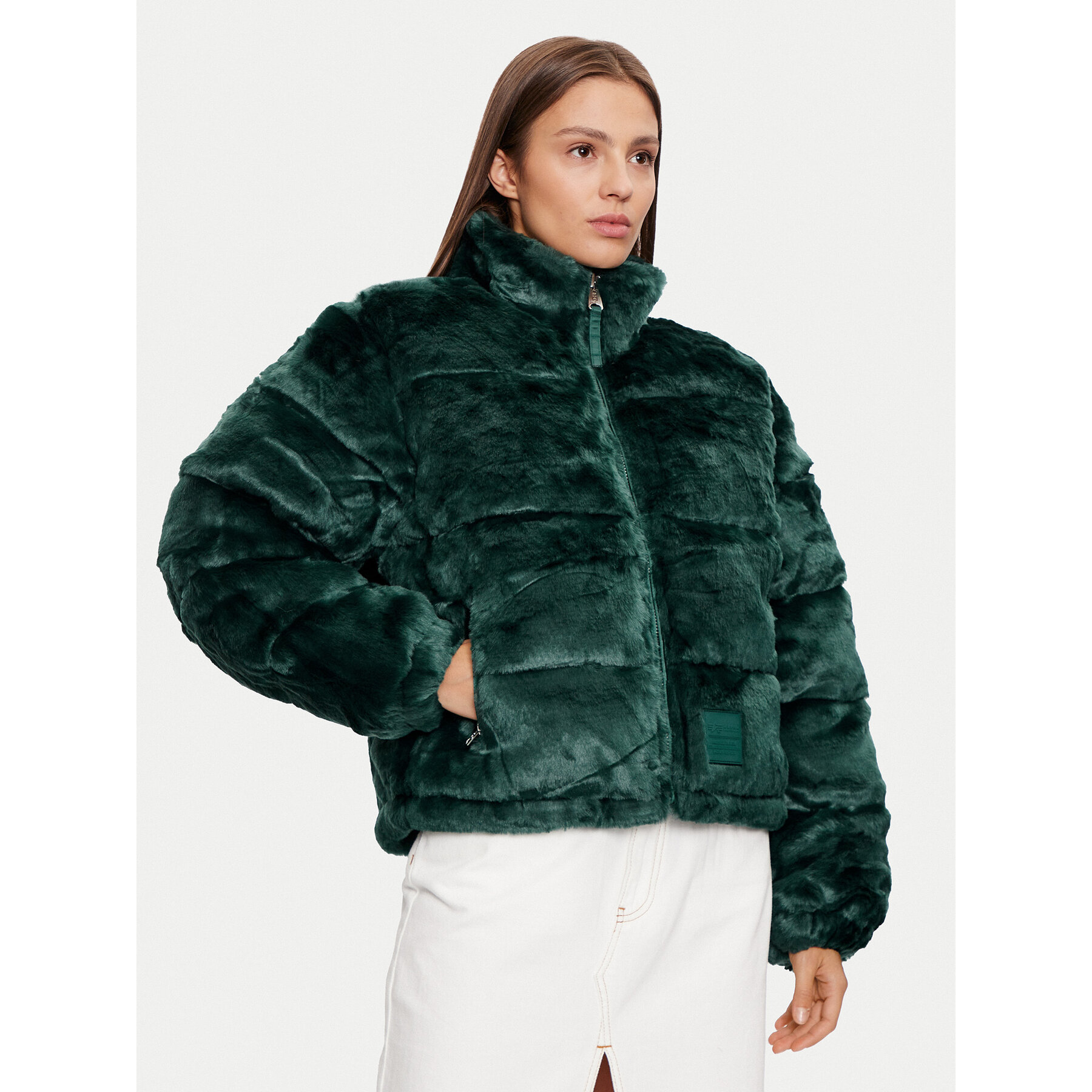 Alpha Industries Kurtka zimowa 148002 Zielony Regular Fit