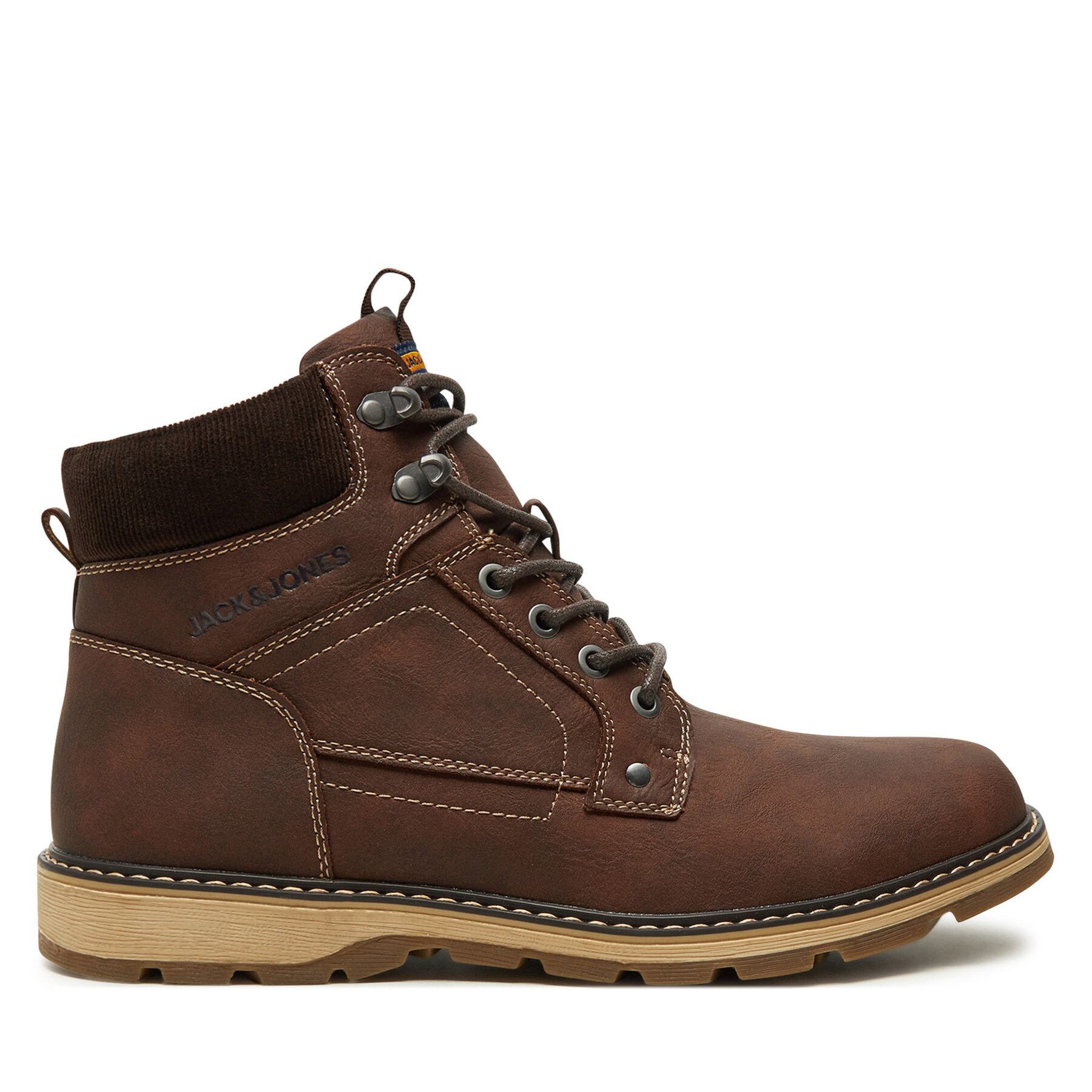 Jack & Jones Trzewiki Stratford 12257762 Brązowy