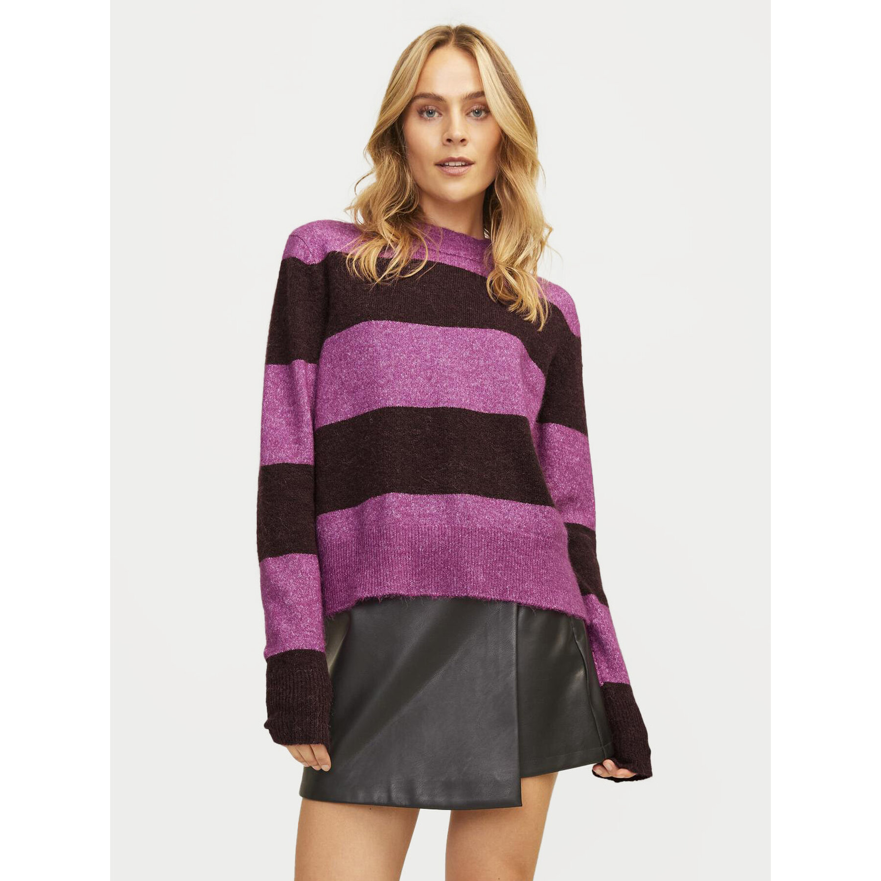JJXX Sweter Chick 12246493 Różowy Loose Fit