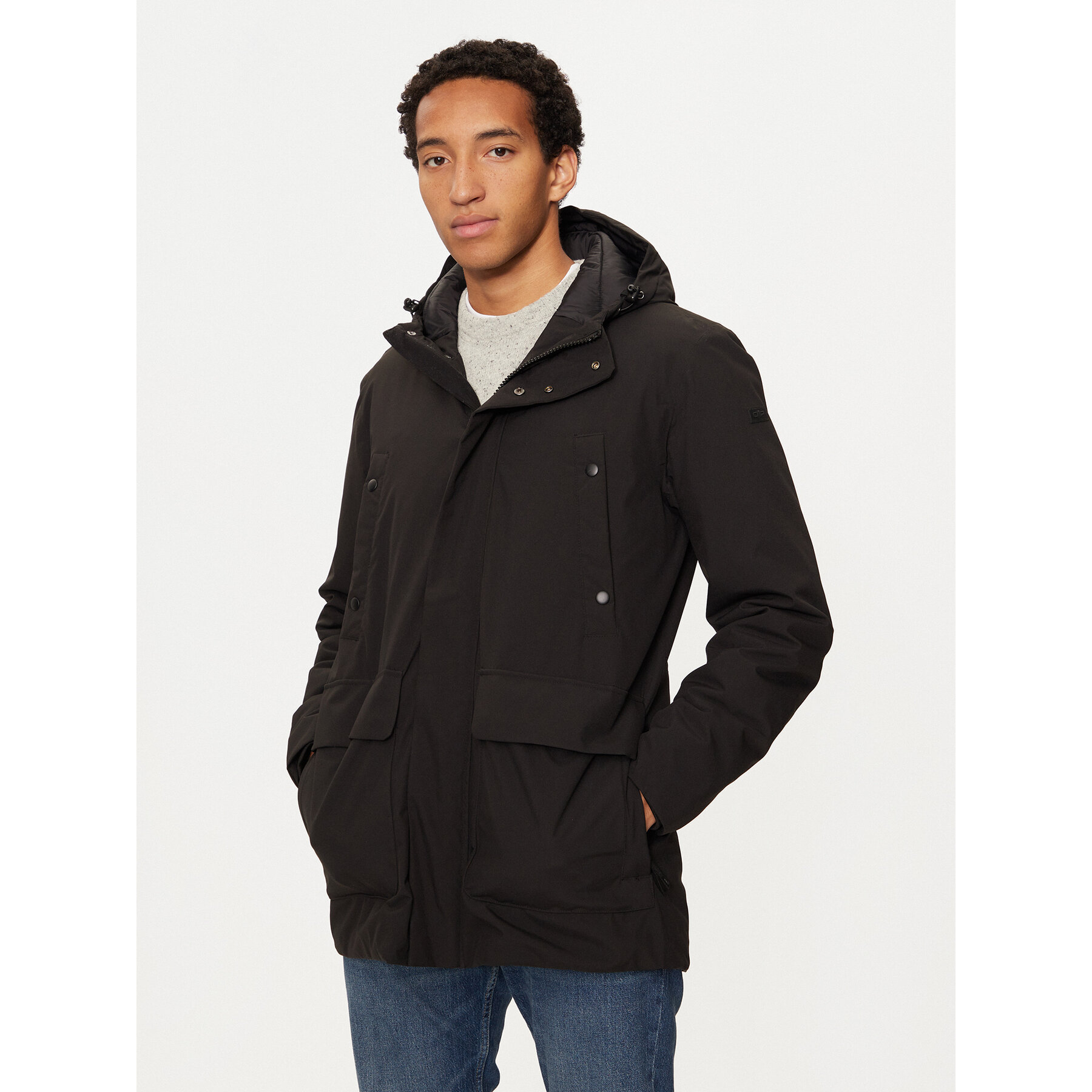 CMP Kurtka zimowa 34K0157 Czarny Regular Fit
