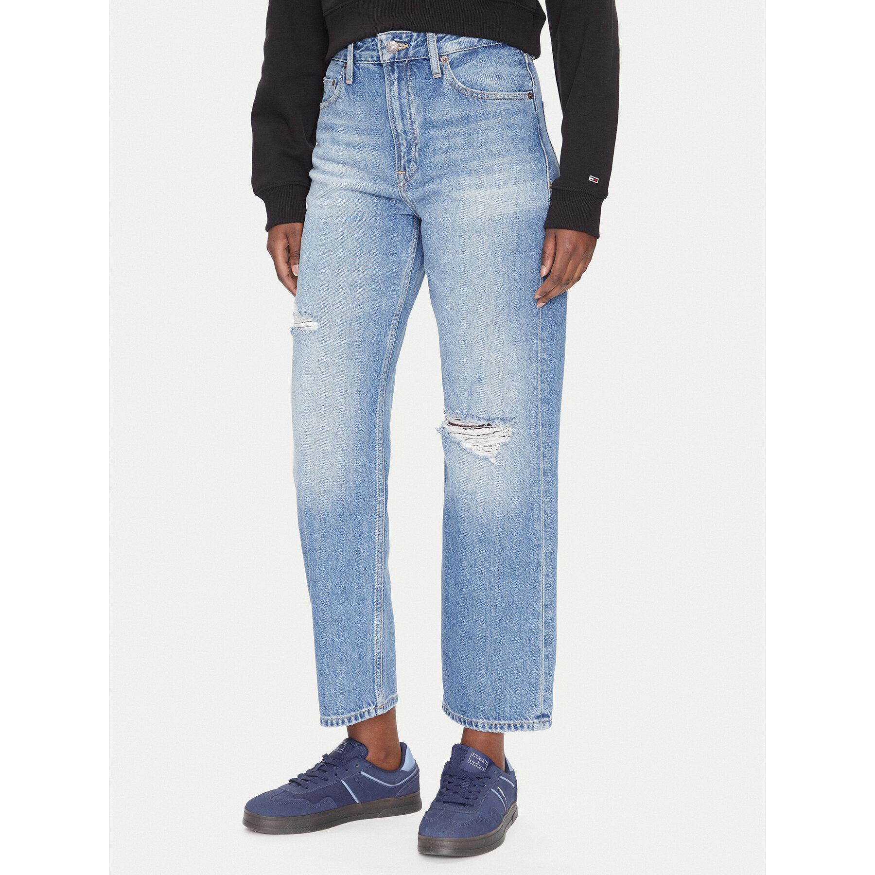 Tommy Jeans Jeansy Layla DW0DW21278 Niebieski Straight Fit