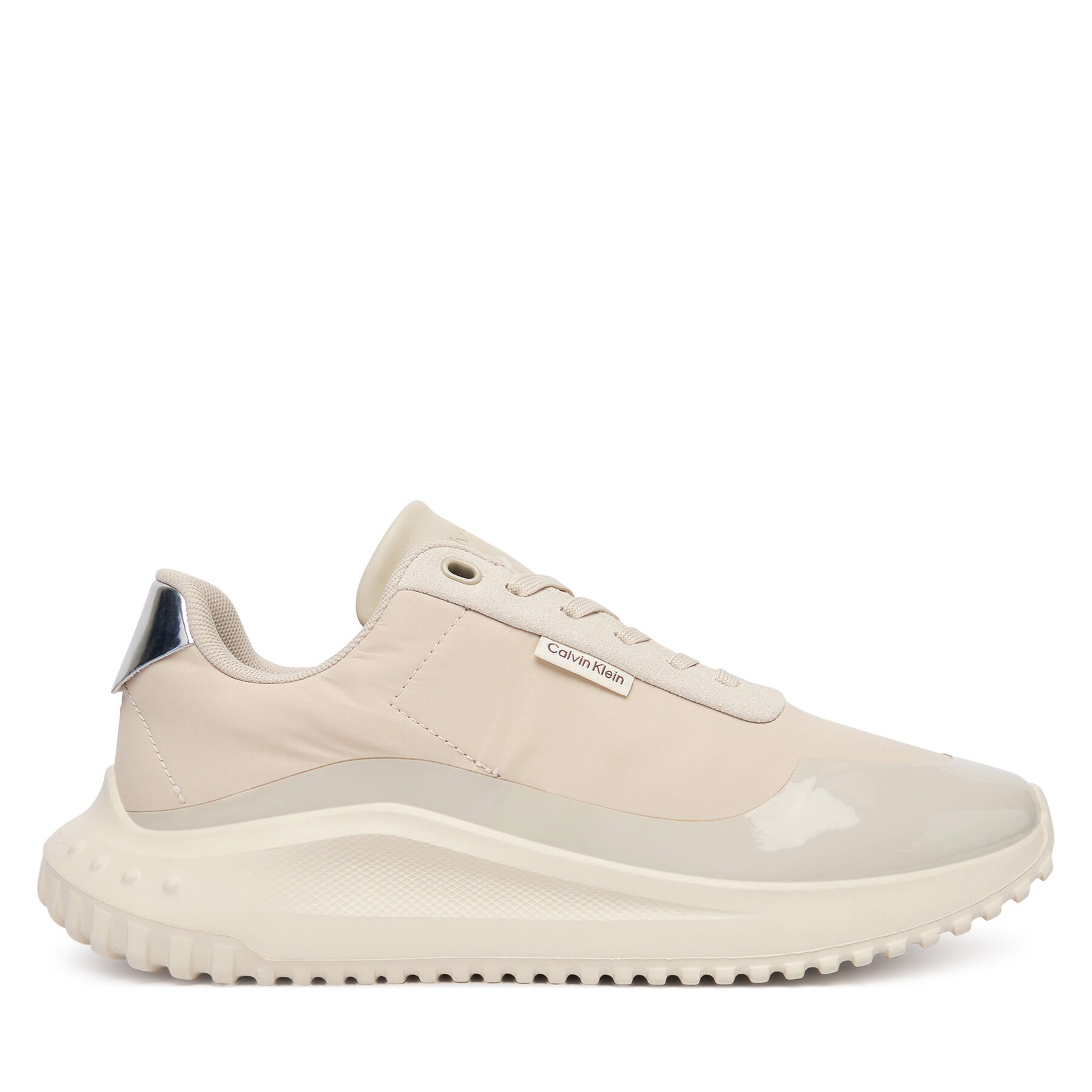 Calvin Klein Sneakersy Eva Runner Lace Up Mat Mix YW0YW02016 Beżowy
