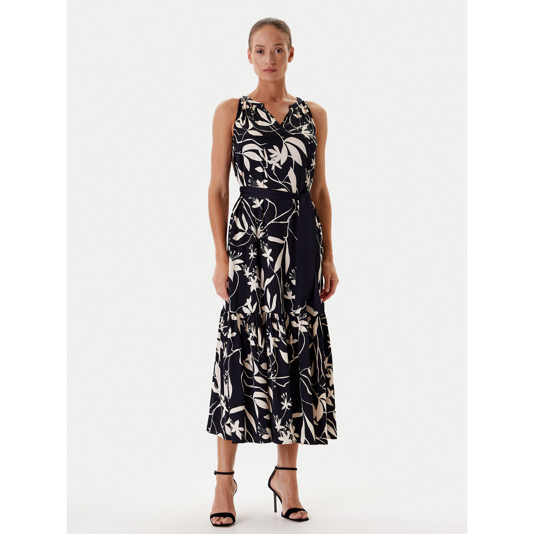 Tatuum Sukienka letnia Orokono T2508.208 Granatowy Relaxed Fit