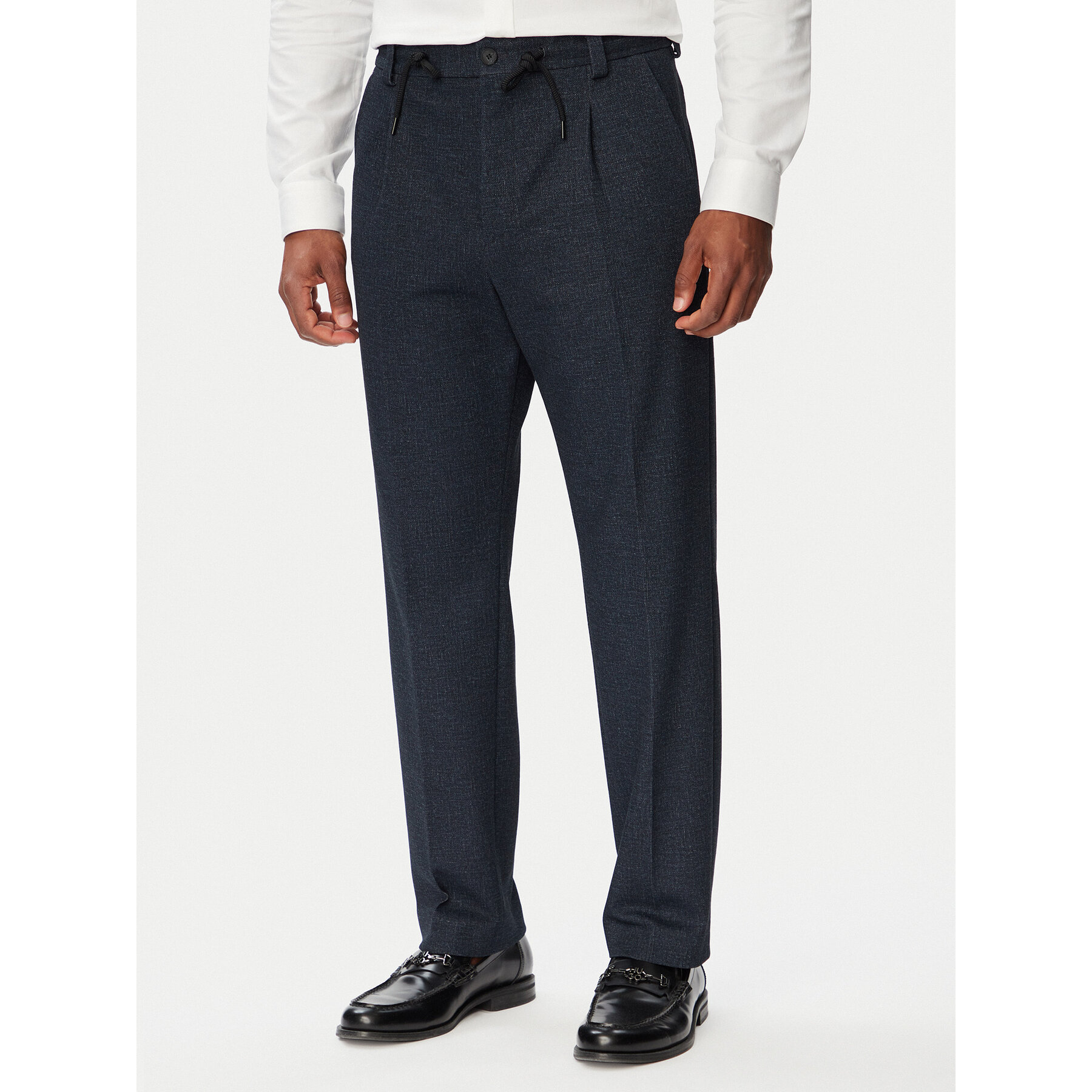 HUGO Spodnie materiałowe Teagan261X-H 50565432 Granatowy Regular Fit