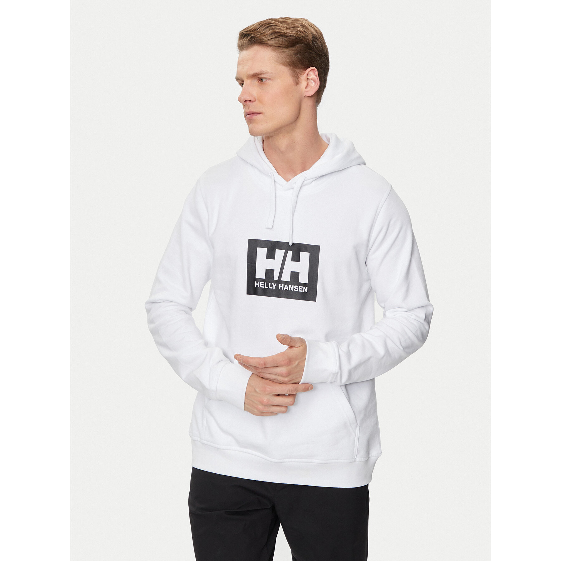 Helly Hansen Bluza Hh Box Hoodie 53289 Biały Regular Fit