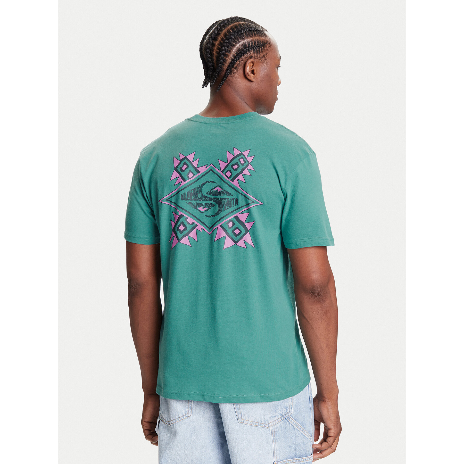 Quiksilver T-Shirt Ev Swell Ovation Ss EQYZT08187 Zielony Comfort Fit