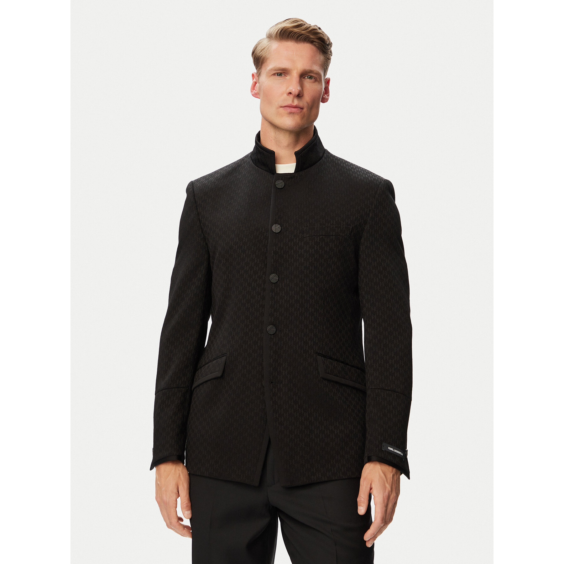 KARL LAGERFELD Marynarka Glory 155220 563115 Czarny Regular Fit