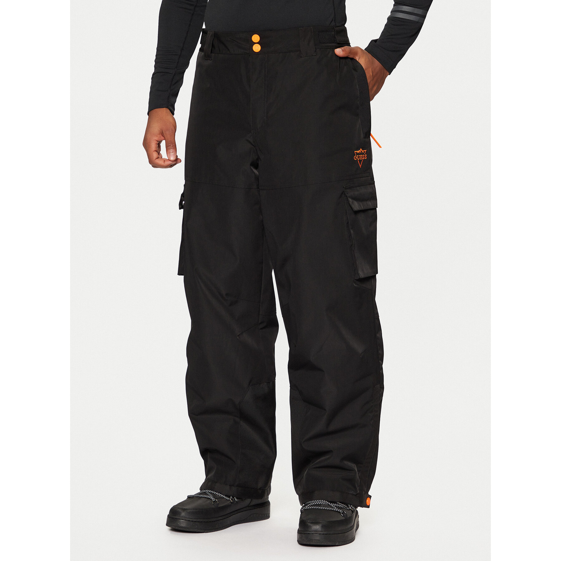 Guess Spodnie narciarskie M4PB59 WH0K0 Czarny Regular Fit