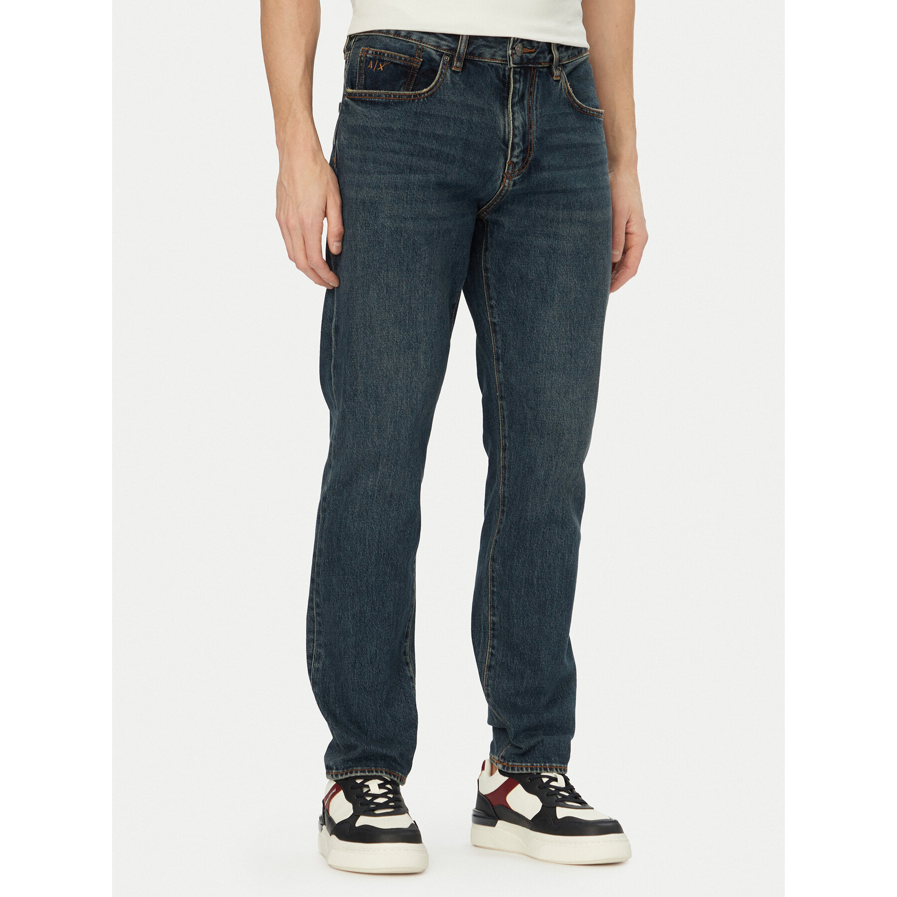 Armani Exchange Jeansy XM000049 AF24460 MB001 Granatowy Slim Fit