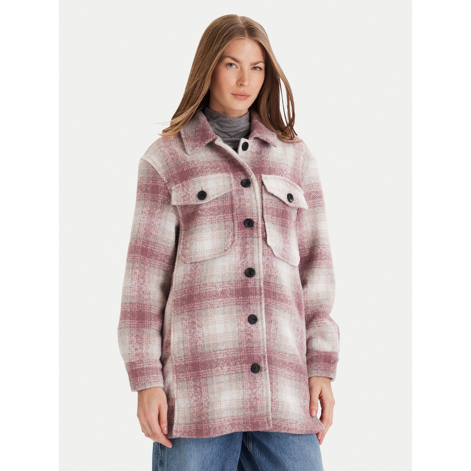 ONLY Kurtka przejściowa Catja 15360171 Różowy Loose Fit