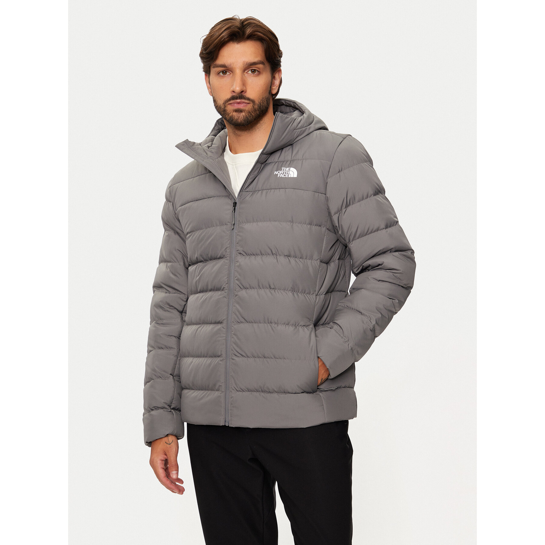 The North Face Kurtka puchowa Aconcaqua NF0A84I1 Szary Regular Fit