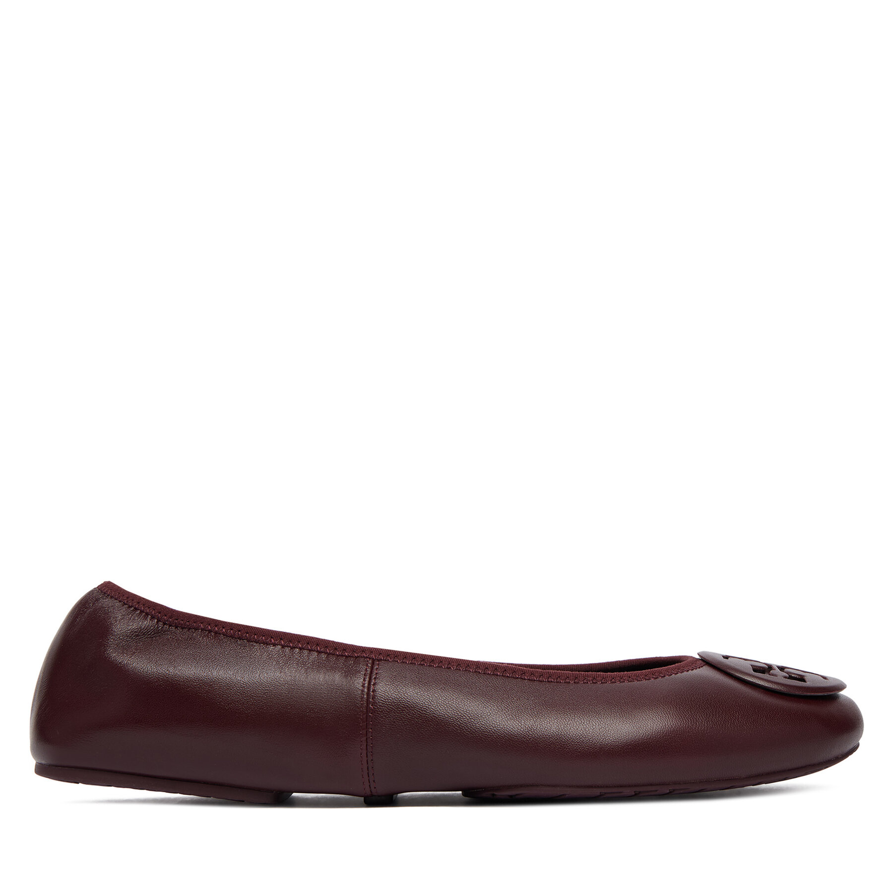 Tory Burch Baleriny Reva 174536 Bordowy