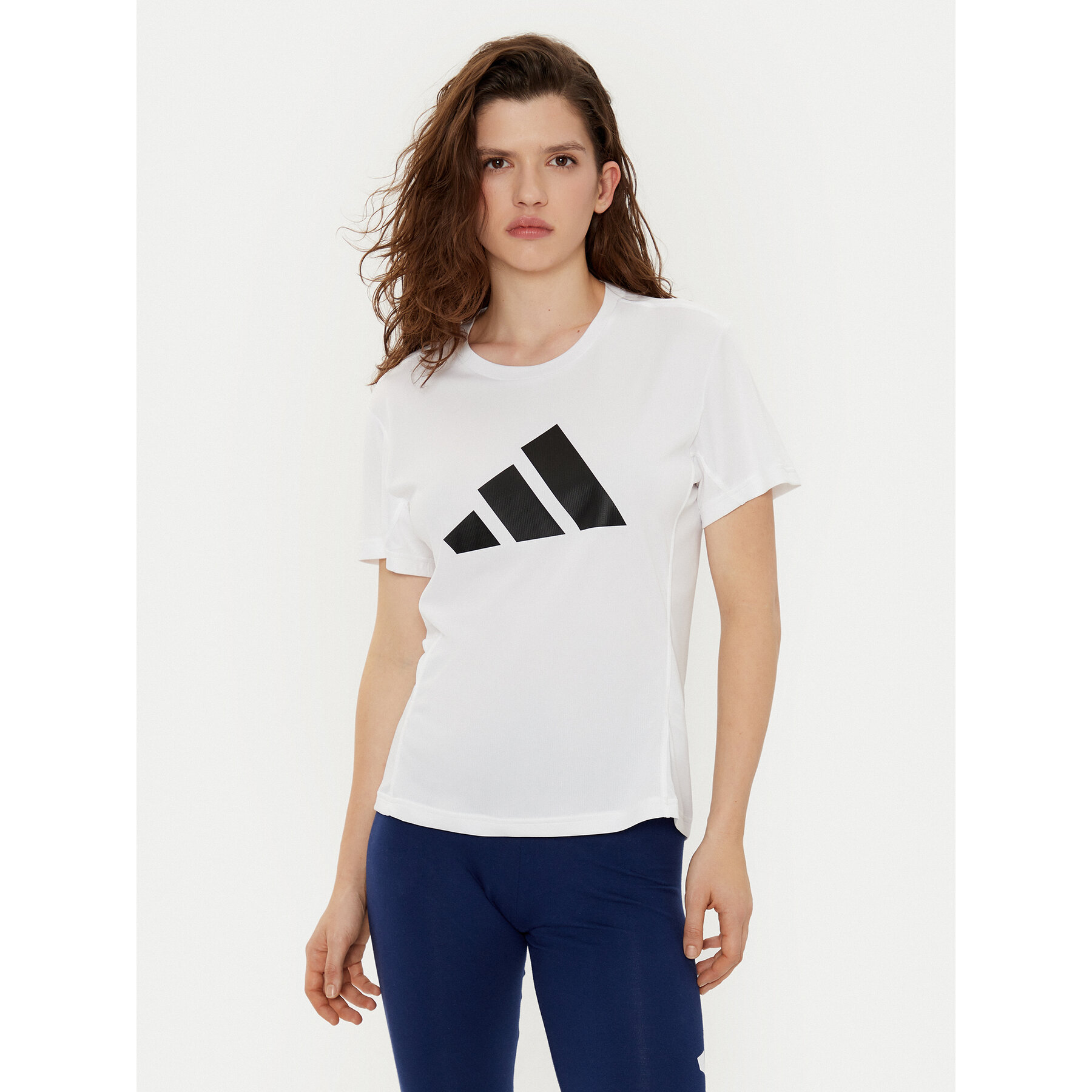 adidas Koszulka techniczna Run It IN0111 Biały Regular Fit