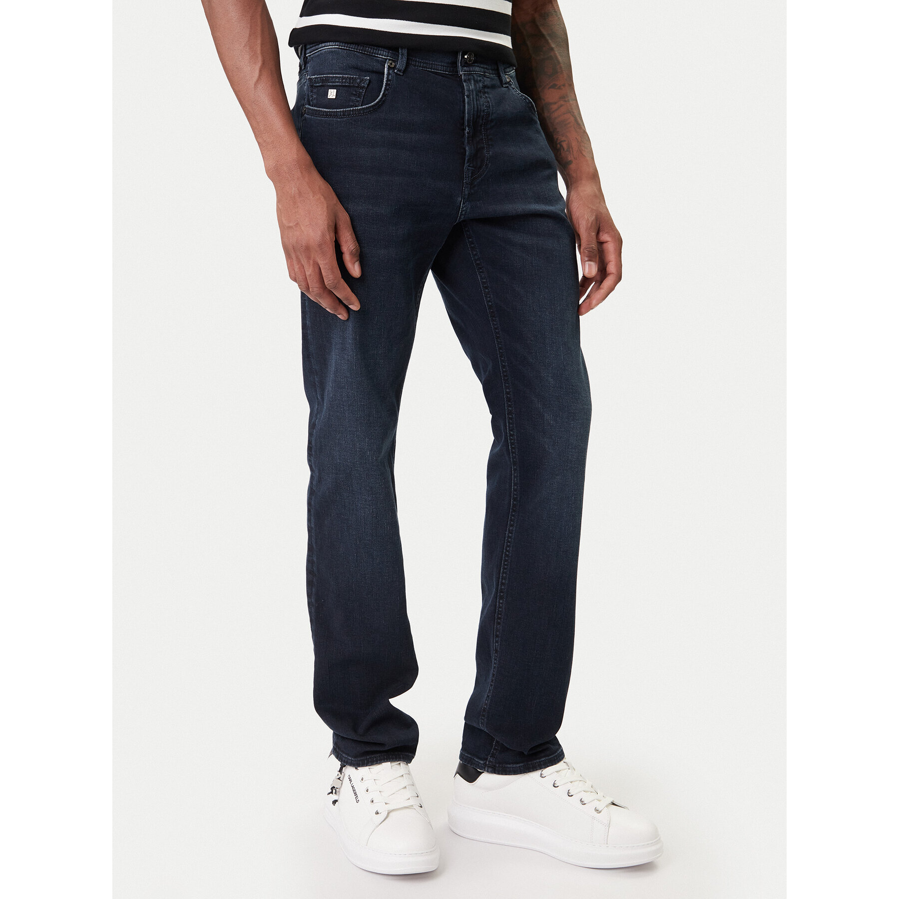 KARL LAGERFELD Jeansy 265501 500844 Granatowy Slim Fit