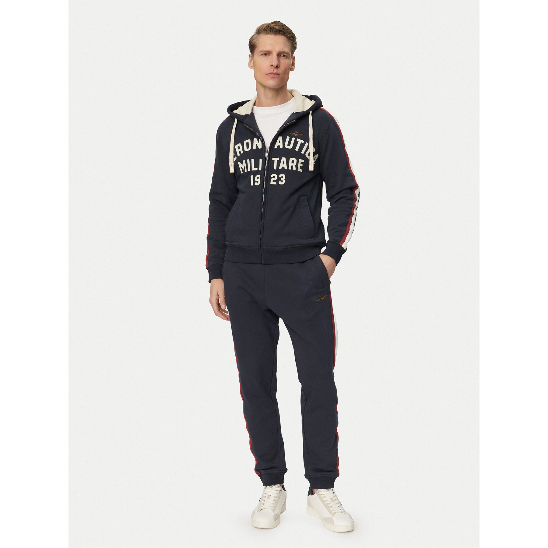 Aeronautica Militare Dres 261TF0107UF00677 Granatowy Regular Fit