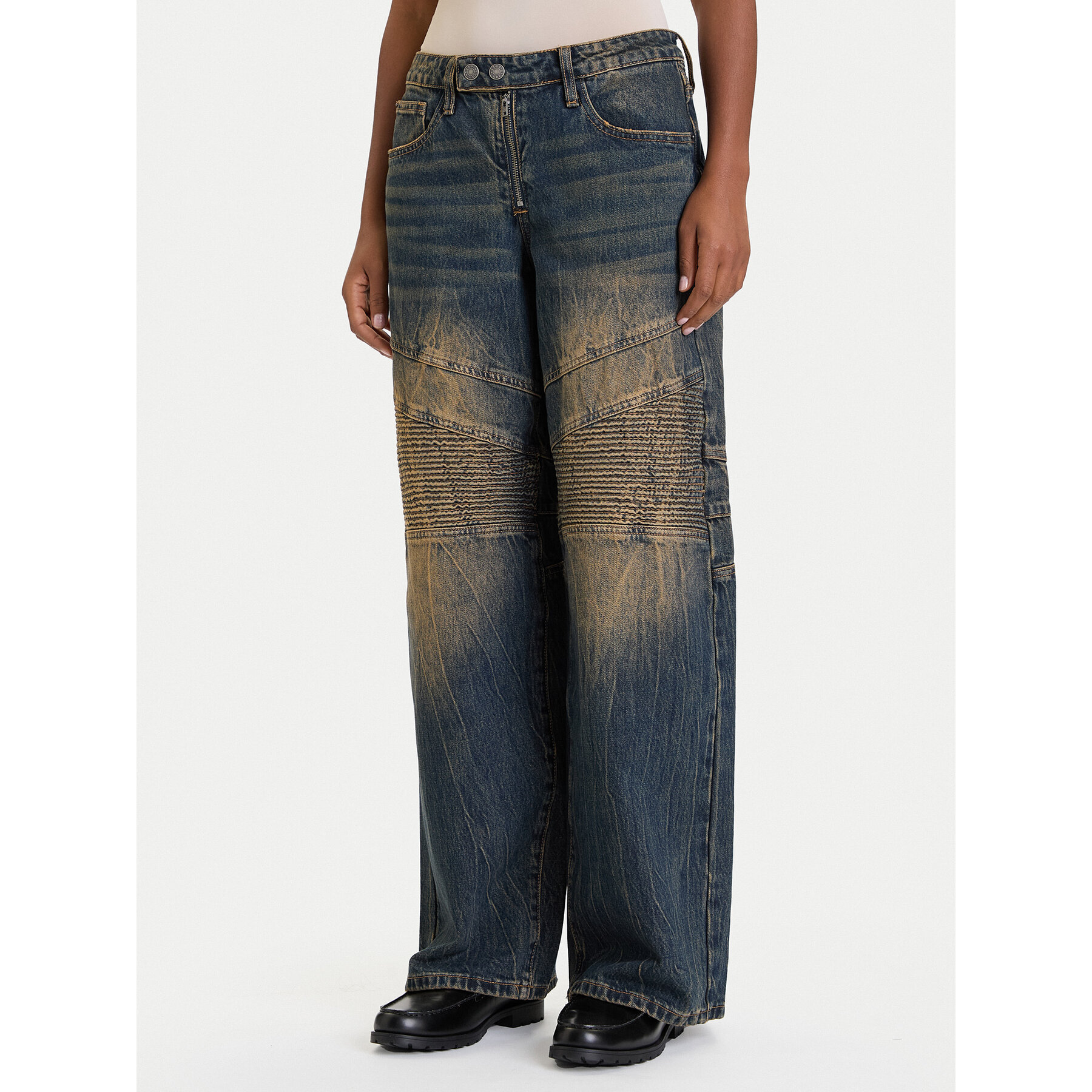 Guess Jeansy W5BA2J D4XYG Granatowy Regular Fit