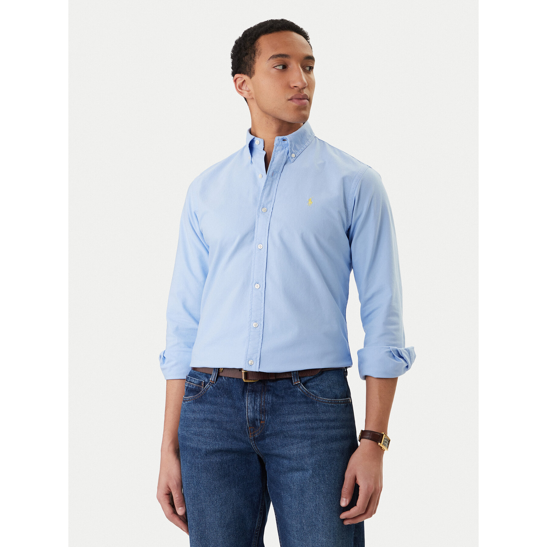 Polo Ralph Lauren Koszula 710805564509 Niebieski Regular Fit