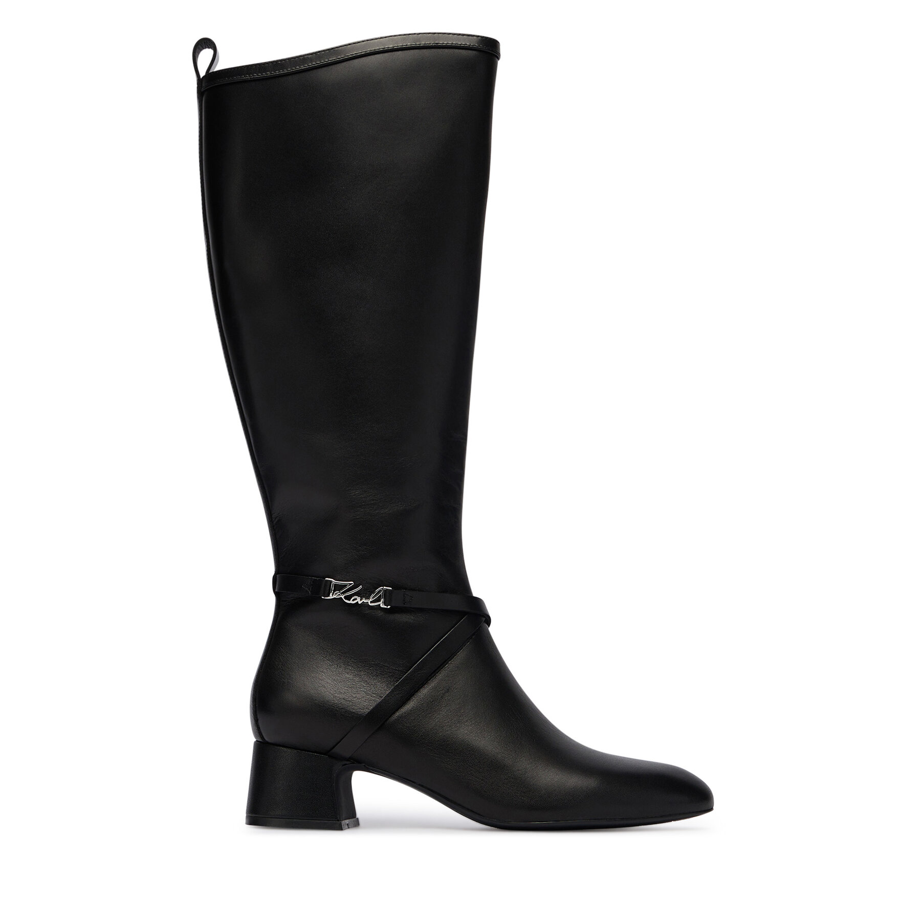 KARL LAGERFELD Kozaki KL30375 Czarny