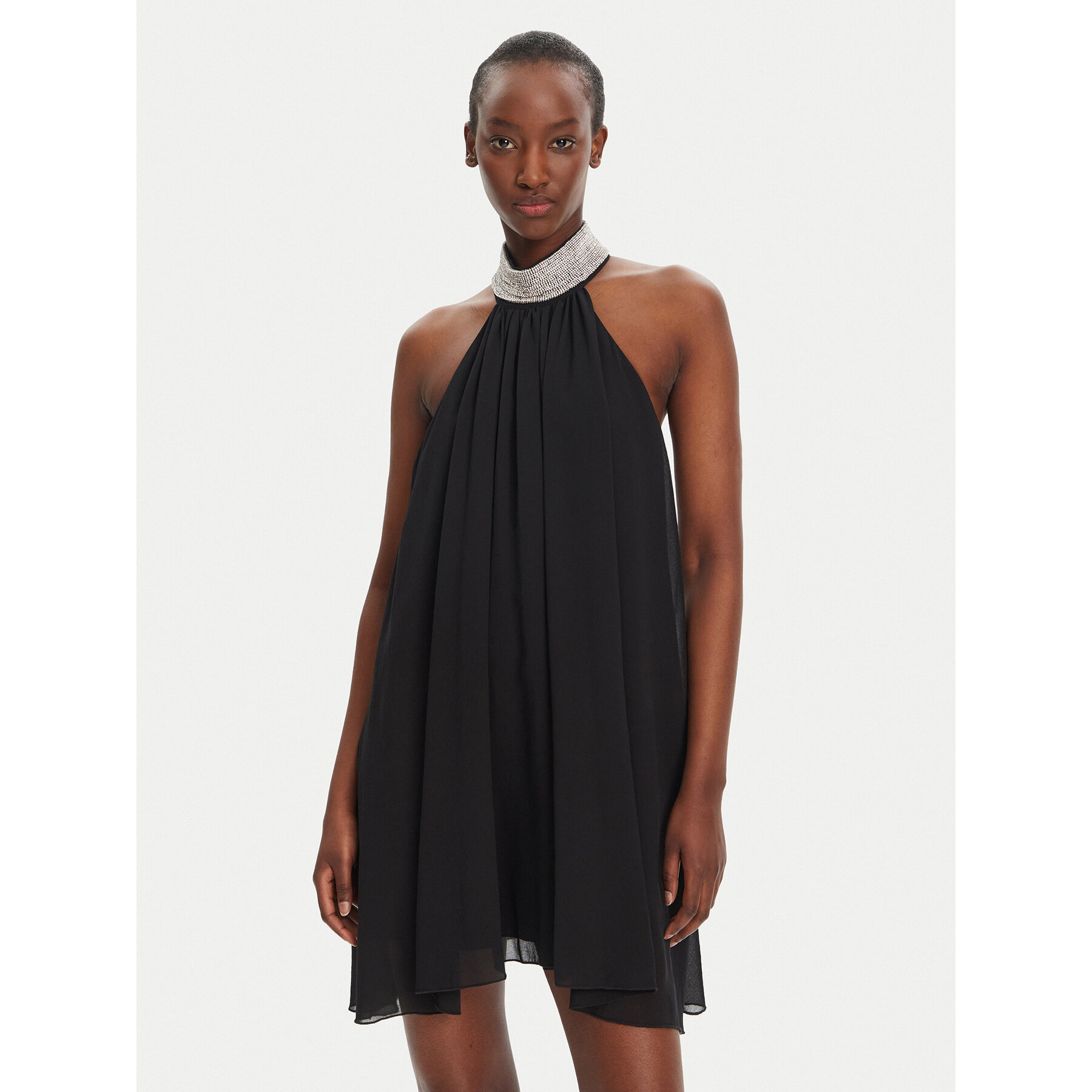 Eleh Sukienka koktajlowa ESS250027 Czarny Regular Fit