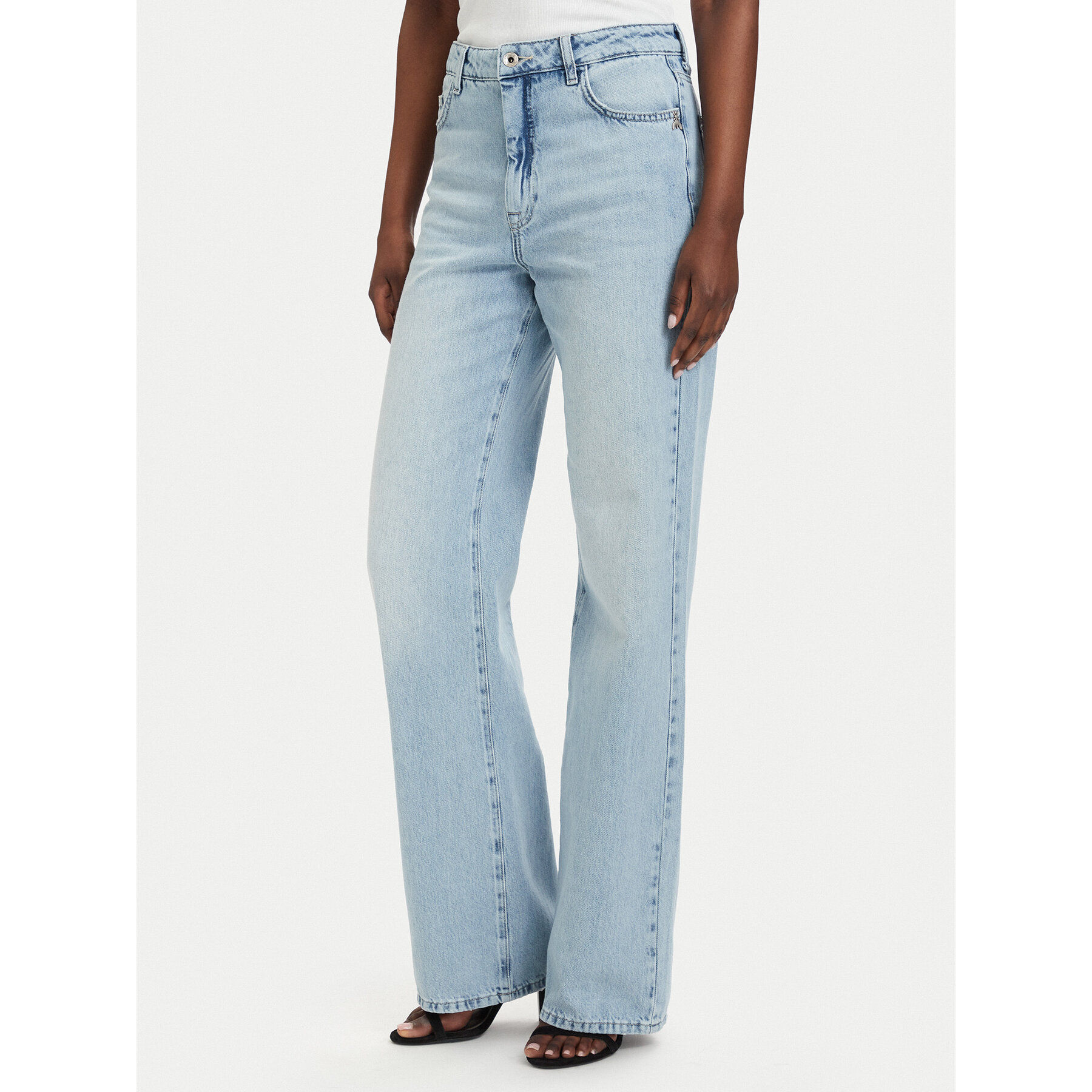 Patrizia Pepe Jeansy 2P1772/D070-CB21 Niebieski jasny Straight Fit