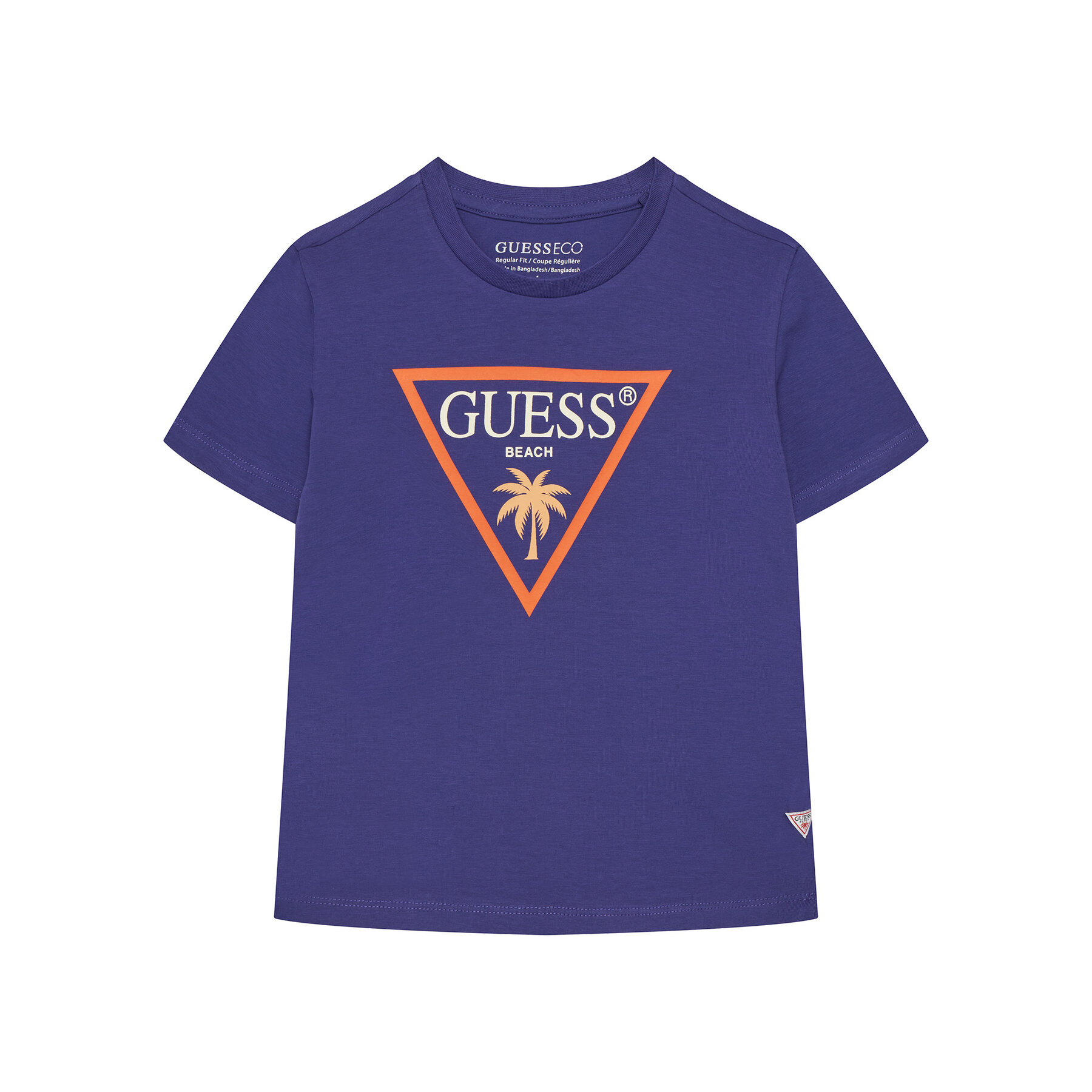 Guess T-Shirt L6GI27 J1314 Fioletowy Regular Fit