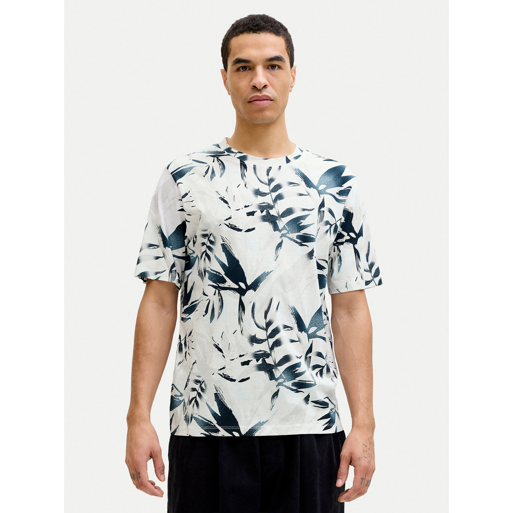 Jack & Jones T-Shirt Honolulu 12288089 Biały Regular Fit